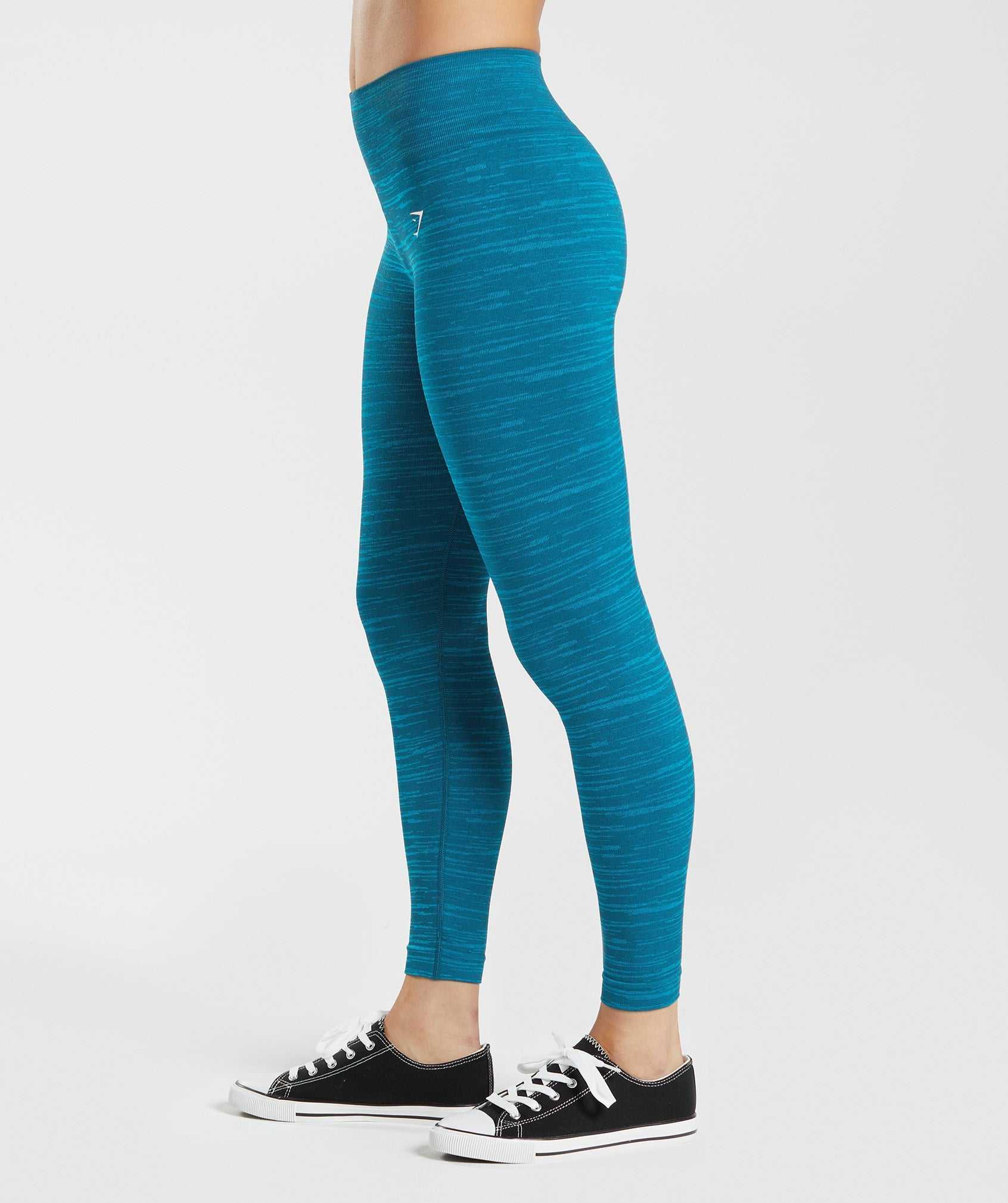 Gymshark Adapt Marl Seamless Leggings Blauw Donkergrijs Blauw | GMPD05492