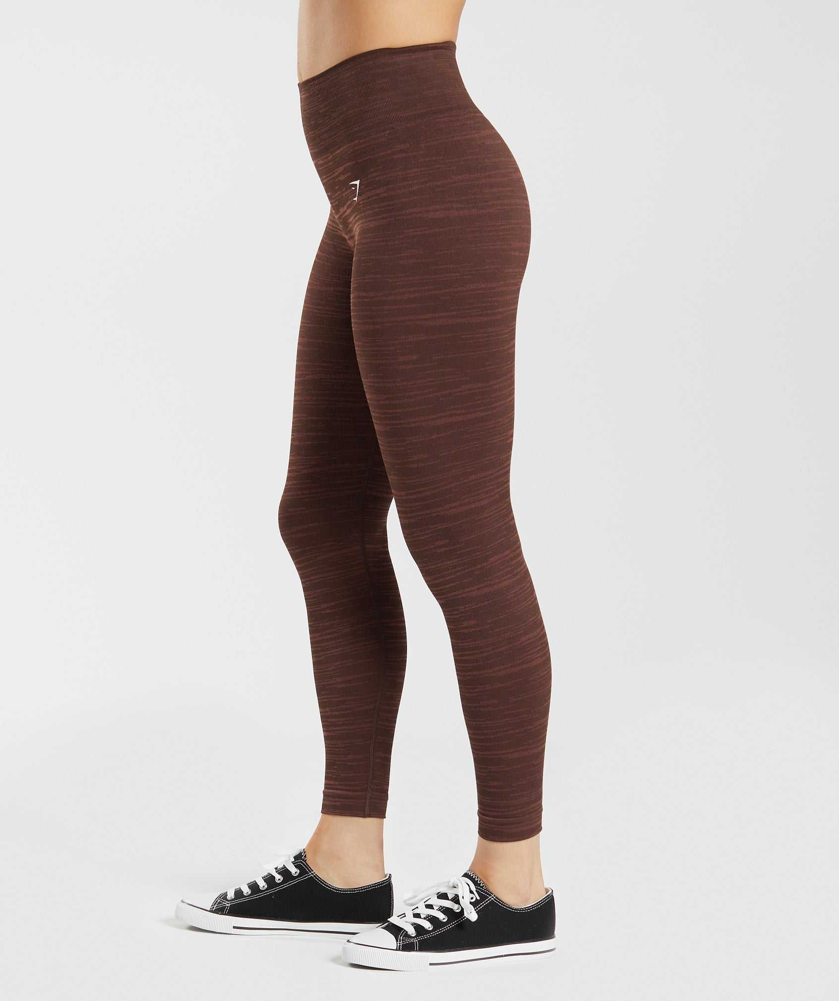 Gymshark Adapt Marl Seamless Leggings Bruin Roze Bruin | TEMZ10294