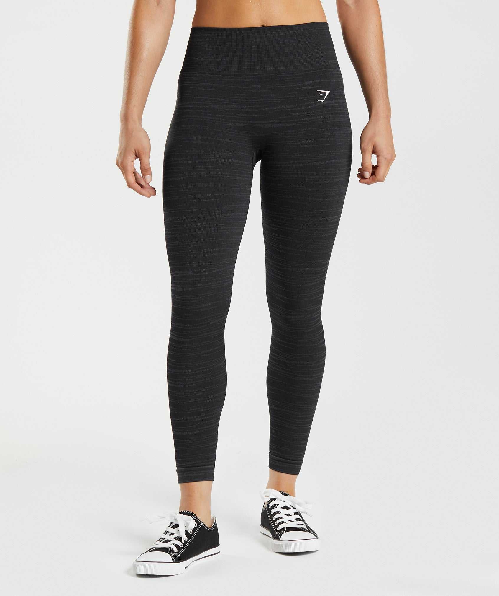 Gymshark Adapt Marl Seamless Leggings Zwart Grijs | MTIB13697