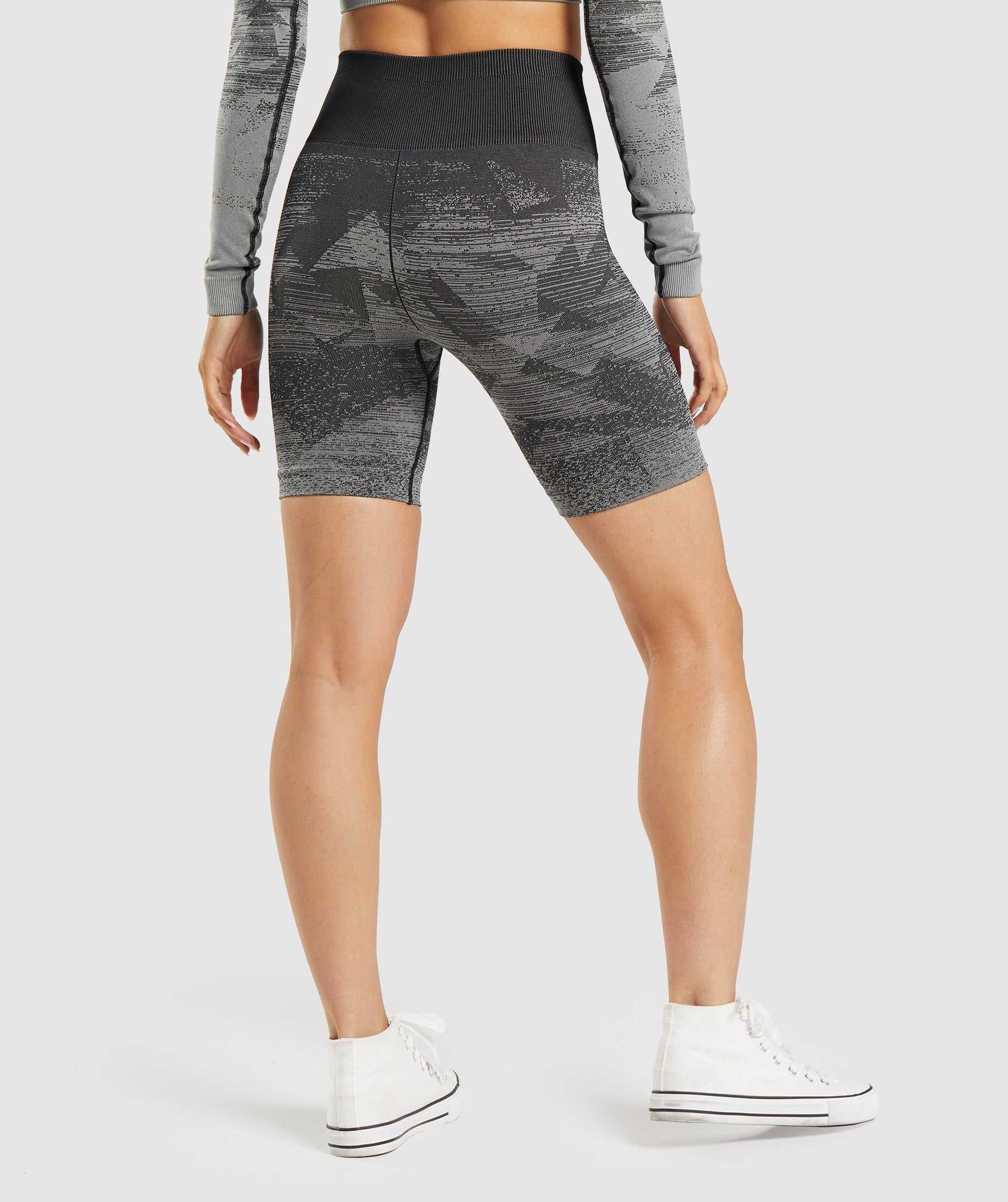 Gymshark Adapt Ombre Seamless Korte Broek Zwart | HBIE32168