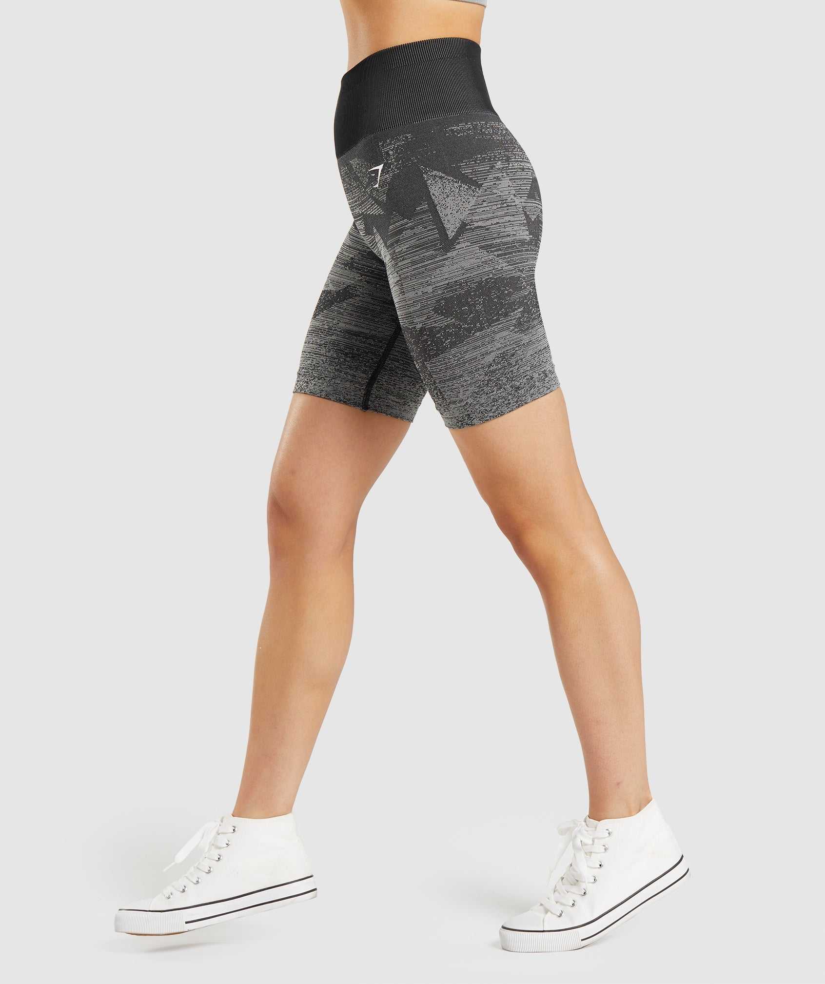 Gymshark Adapt Ombre Seamless Korte Broek Zwart | HBIE32168