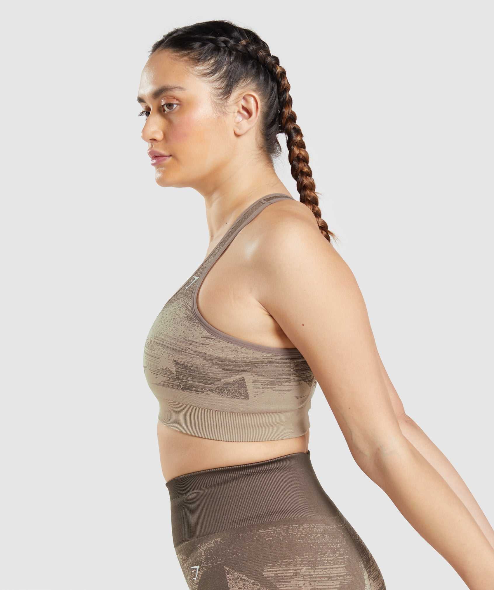 Gymshark Adapt Ombre Seamless Sport Bh Bruin | TBFV35498