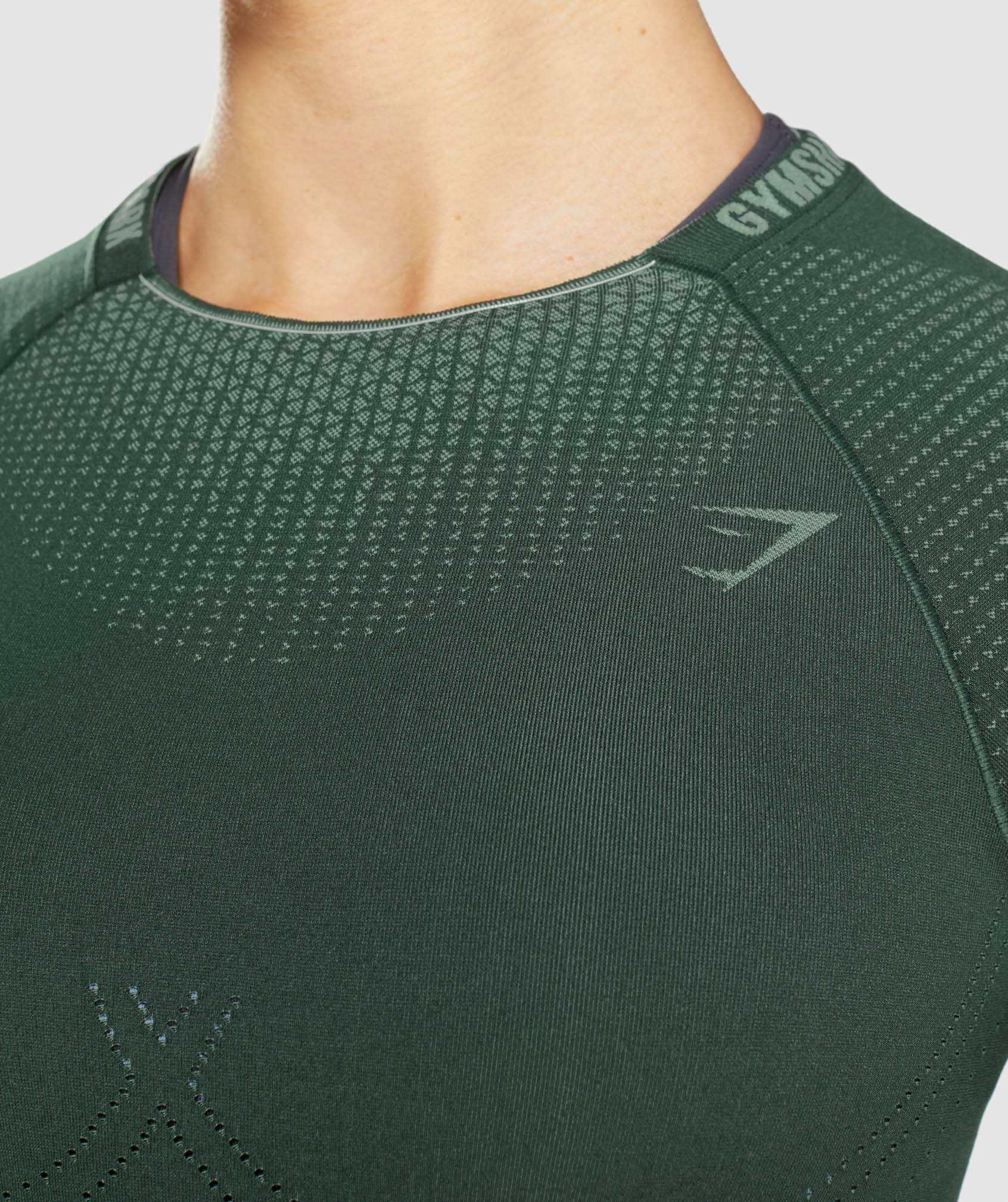 Gymshark Apex Seamless Crop Tanktop Obsidian Groen Groen | GPUZ49821