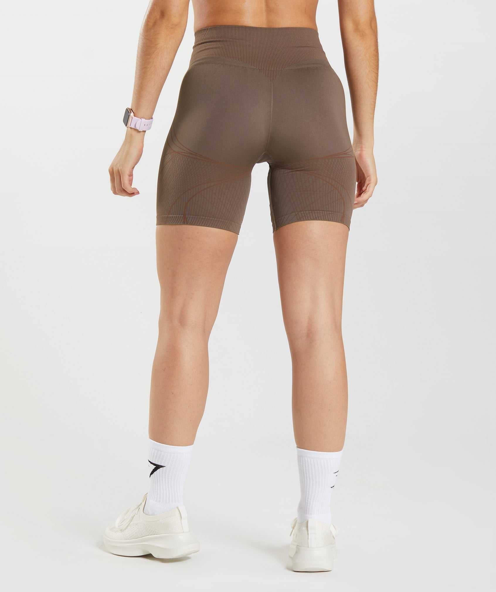 Gymshark Apex Seamless Korte Broek Bruin Roze Bruin | GCZR73198