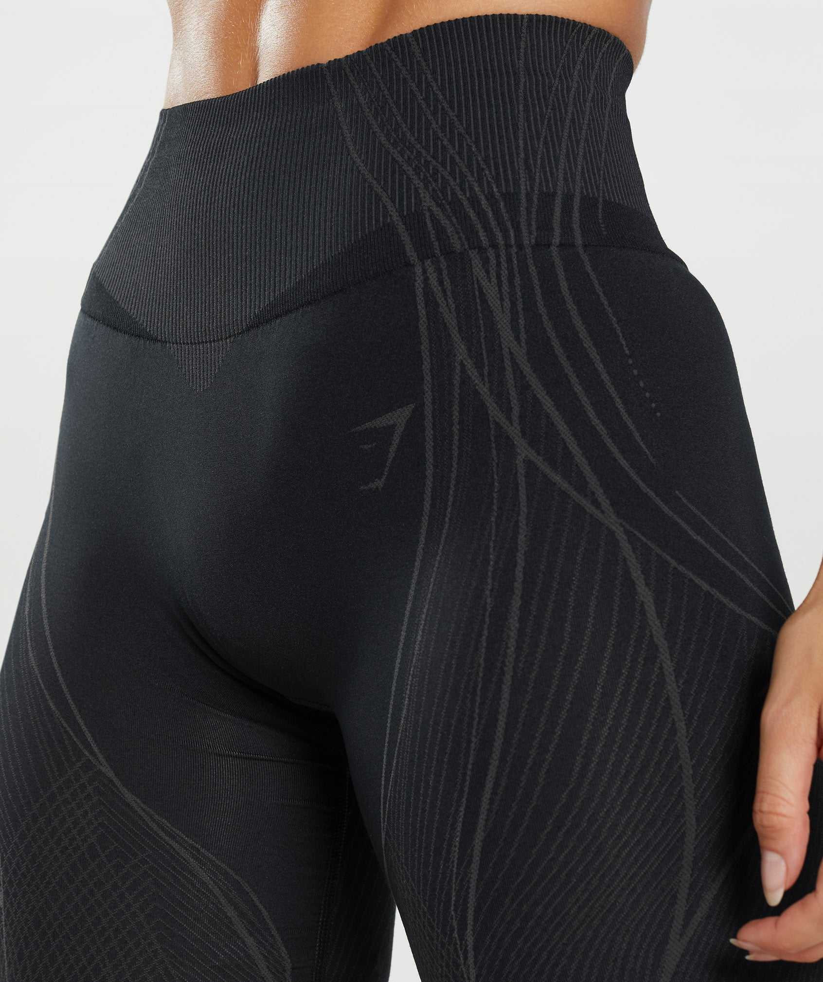 Gymshark Apex Seamless Korte Broek Zwart Zwart Grijs | QNMW57490