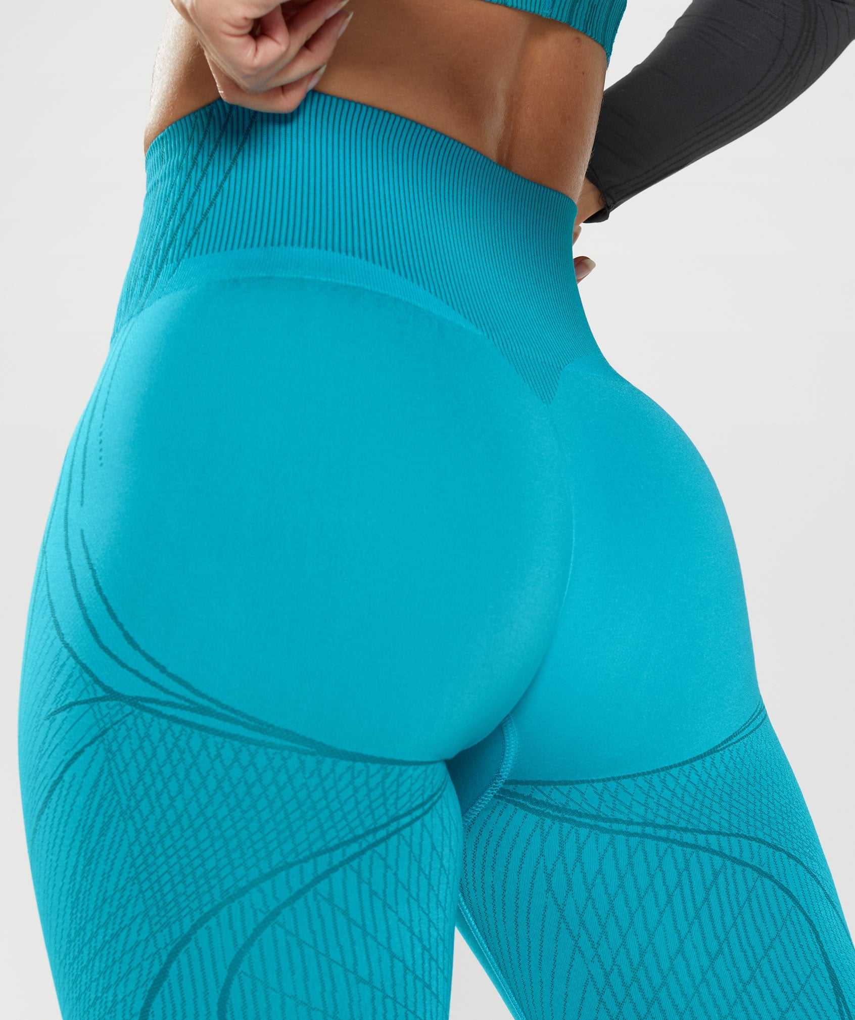 Gymshark Apex Seamless Leggings Donkergrijs Blauw Blauw | ILVB15947