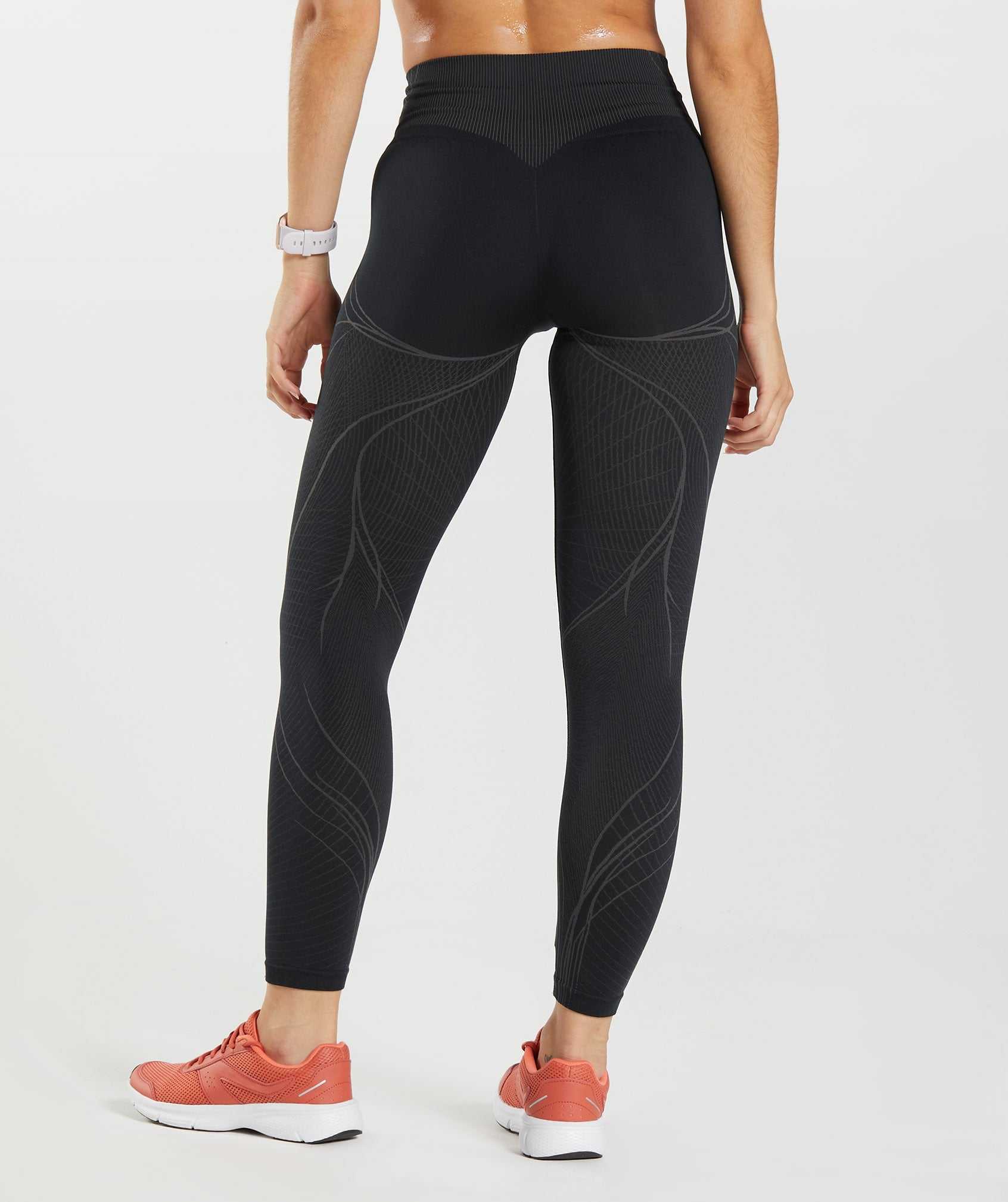 Gymshark Apex Seamless Leggings Zwart Zwart Grijs | MVOA27459