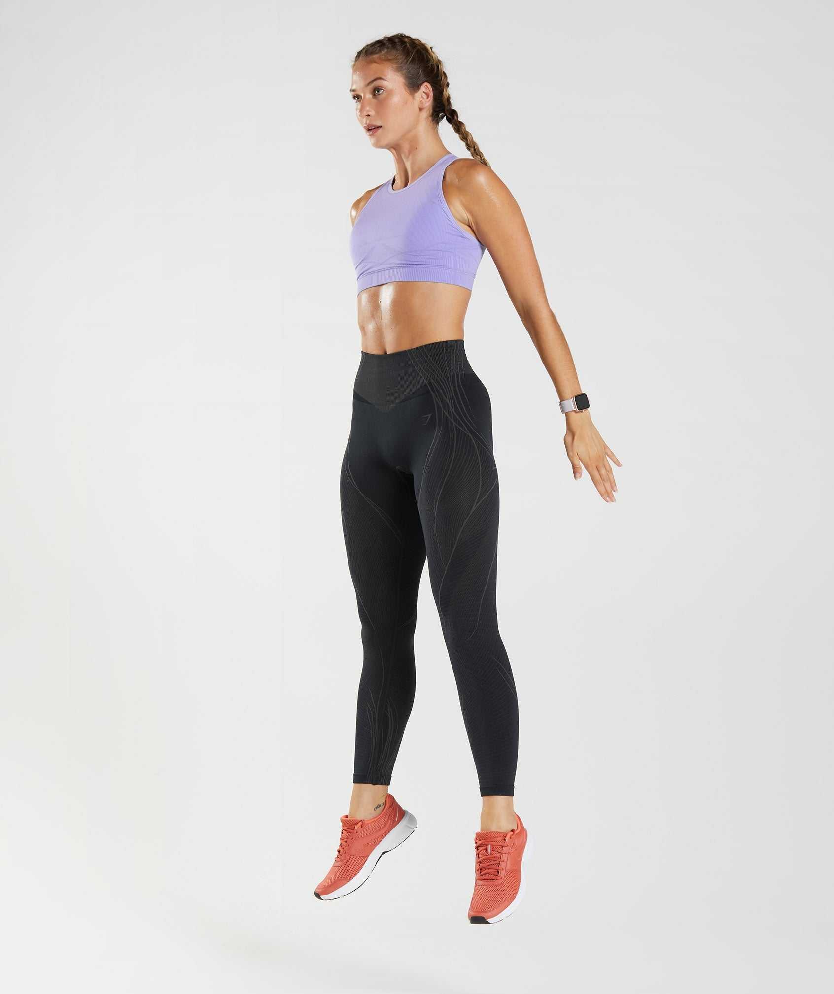 Gymshark Apex Seamless Leggings Zwart Zwart Grijs | MVOA27459