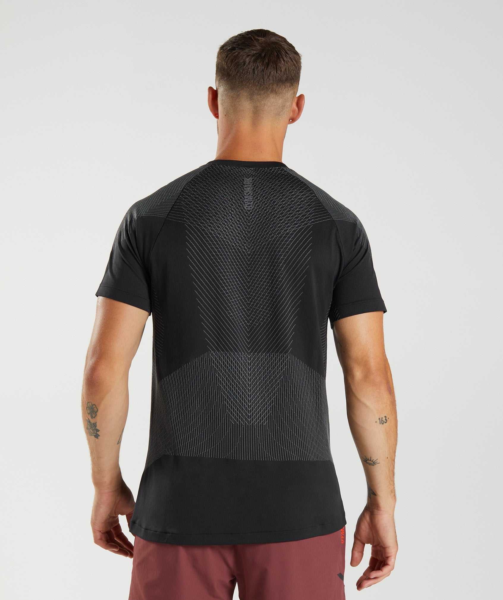 Gymshark Apex Seamless T-shirts Zwart Grijs | YNOK82943