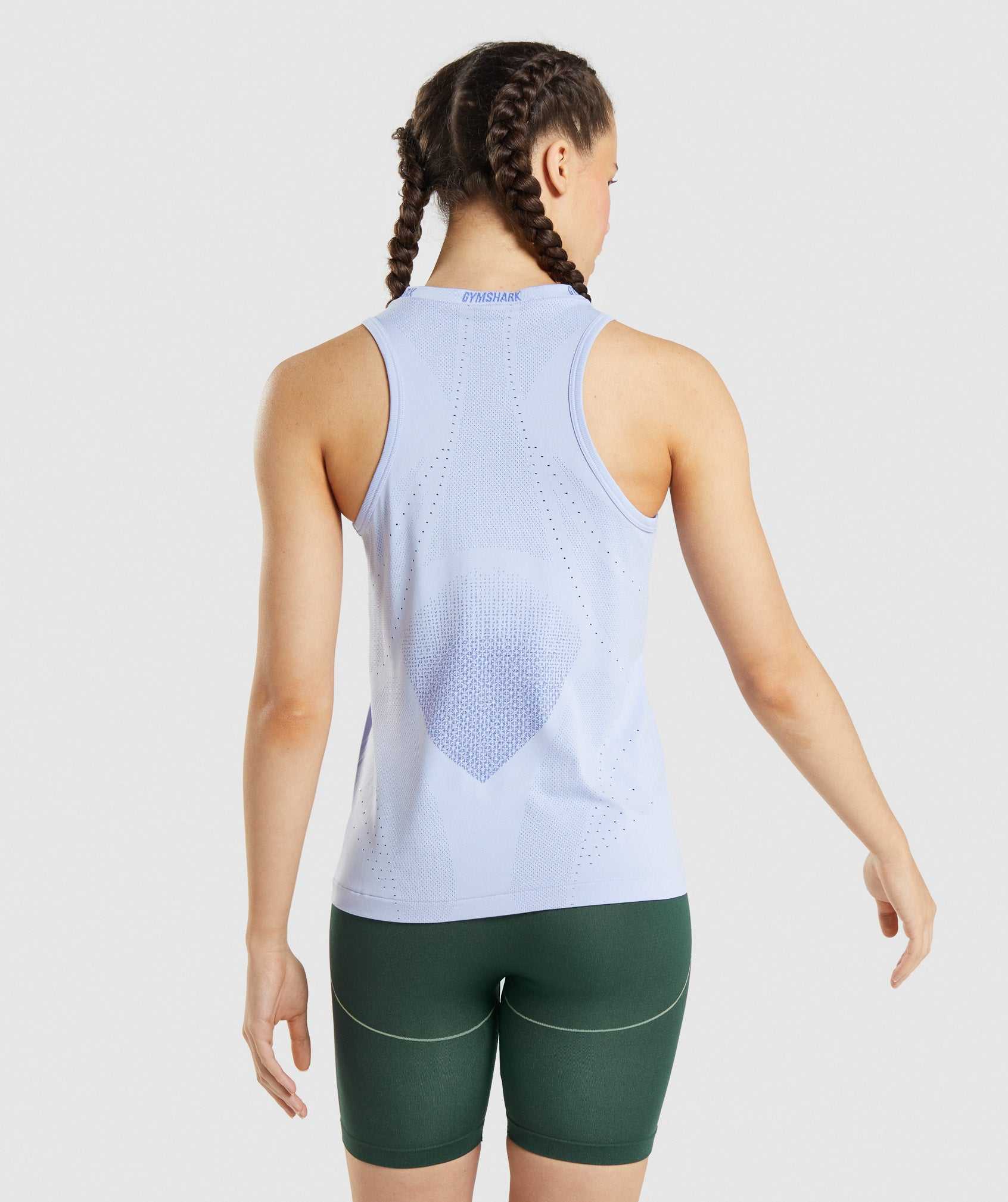 Gymshark Apex Seamless Tanktop Lavendel Blauw Blauw | HFGM84059