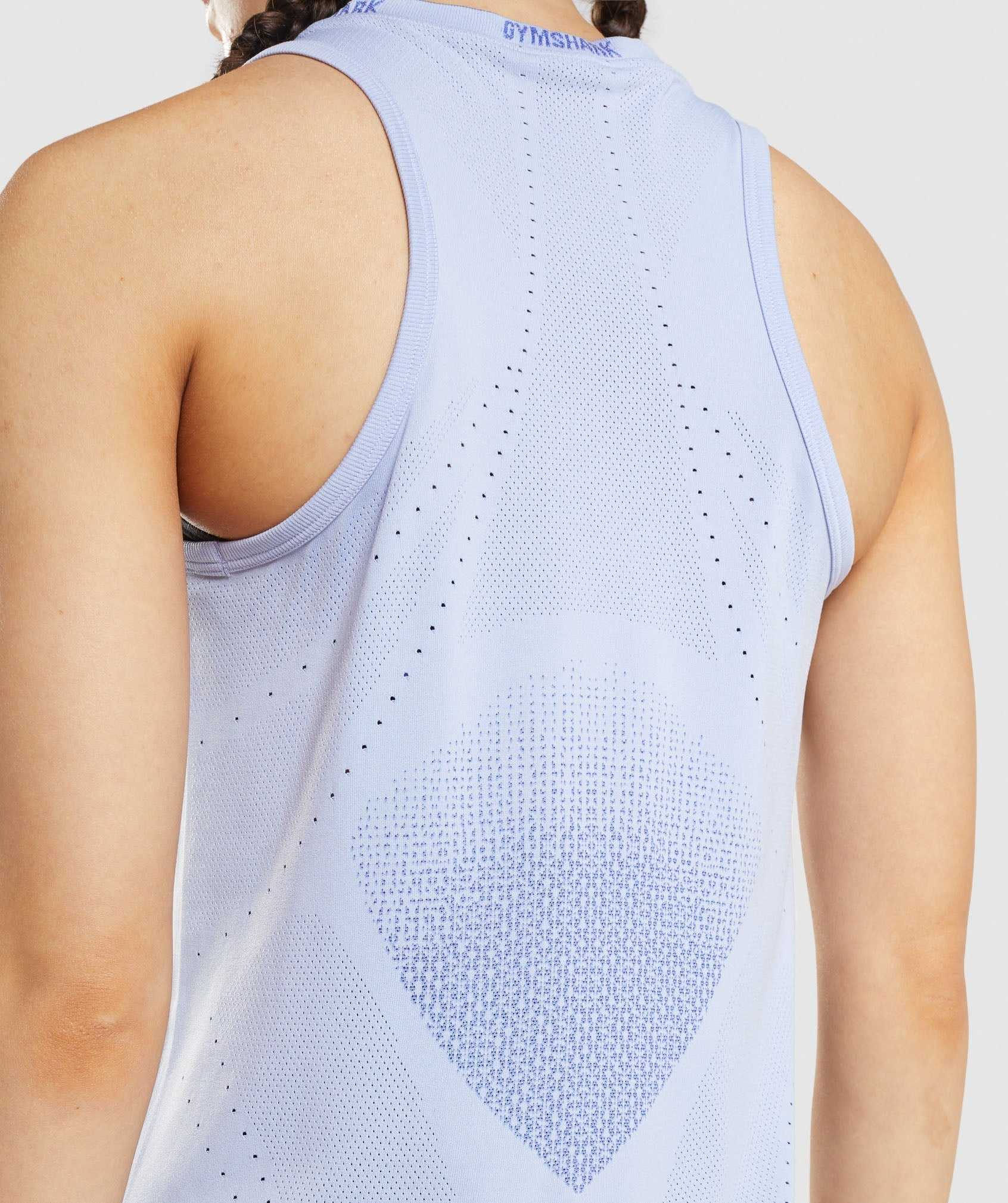 Gymshark Apex Seamless Tanktop Lavendel Blauw Blauw | HFGM84059