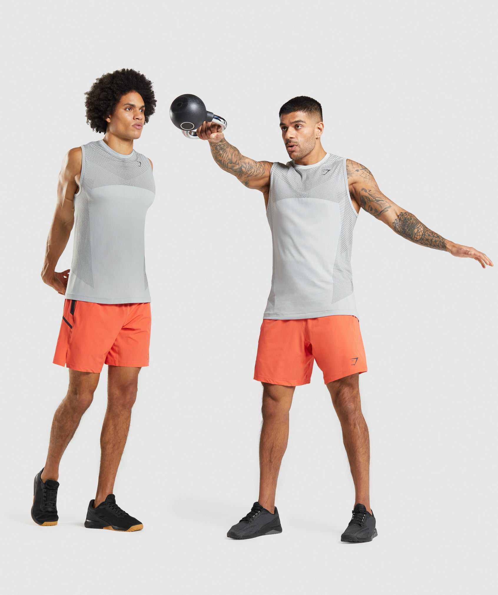 Gymshark Apex Seamless Tanktop Lichtgrijs Zwart Grijs | YPXI01964