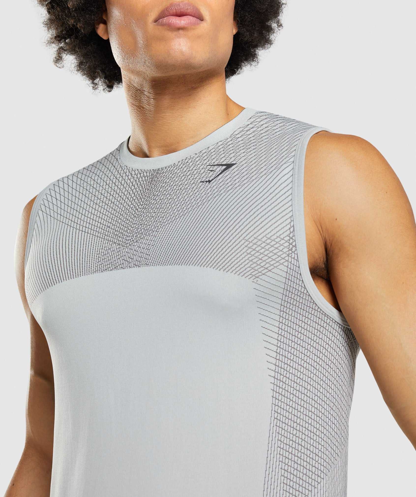 Gymshark Apex Seamless Tanktop Lichtgrijs Zwart Grijs | YPXI01964