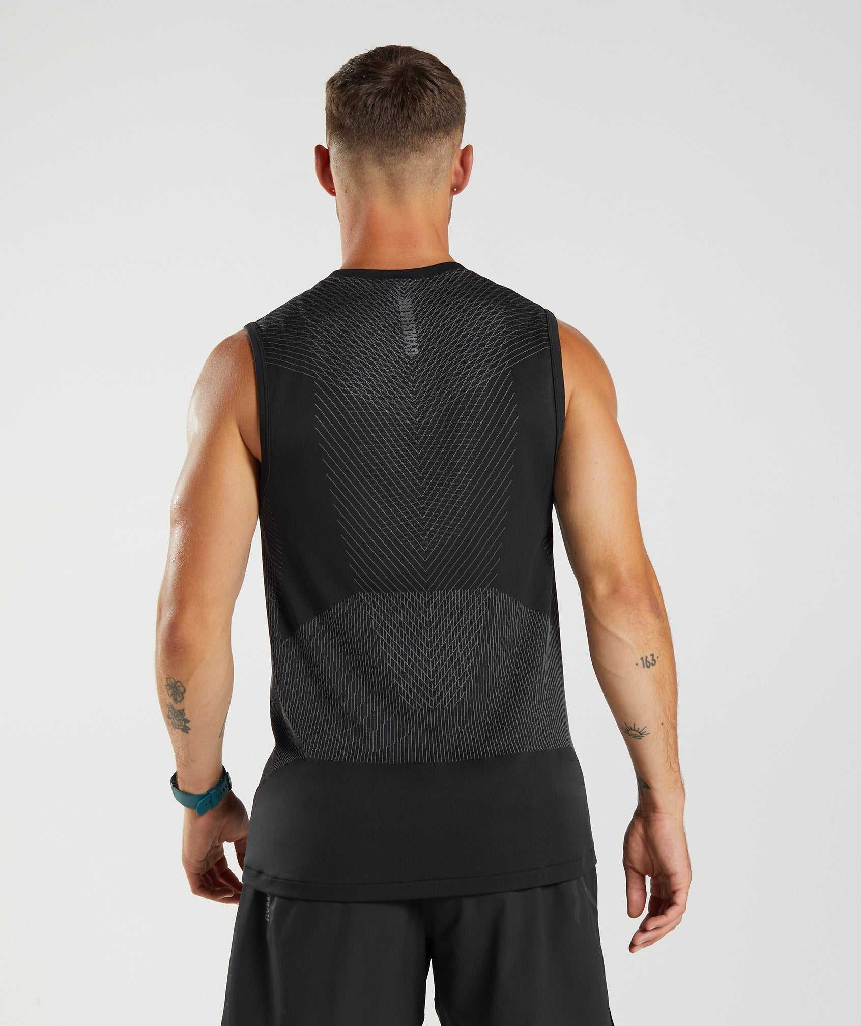 Gymshark Apex Seamless Tanktop Zwart Grijs | KMVL80421