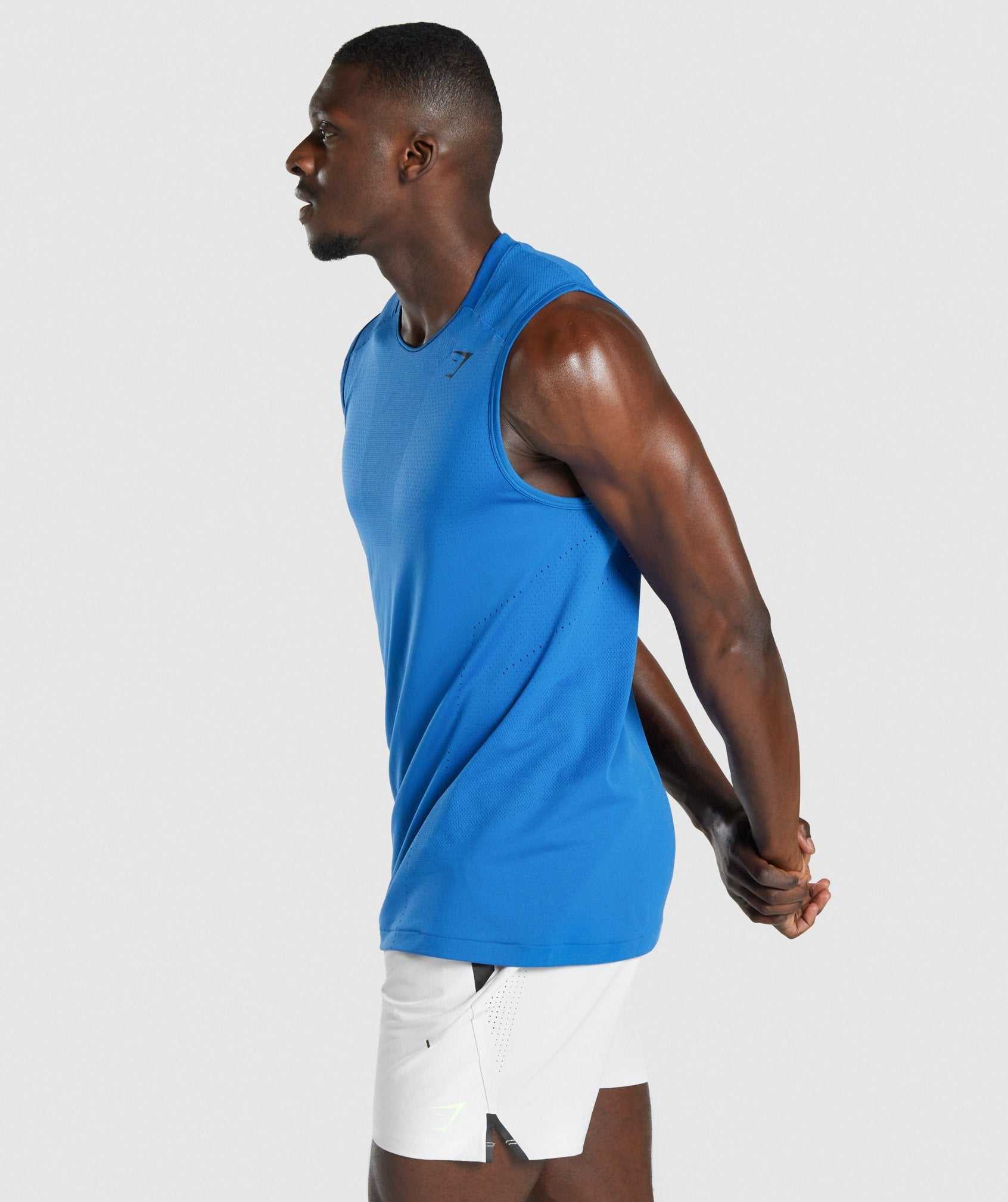 Gymshark Apex Tanktop Blauw | QHRB17026