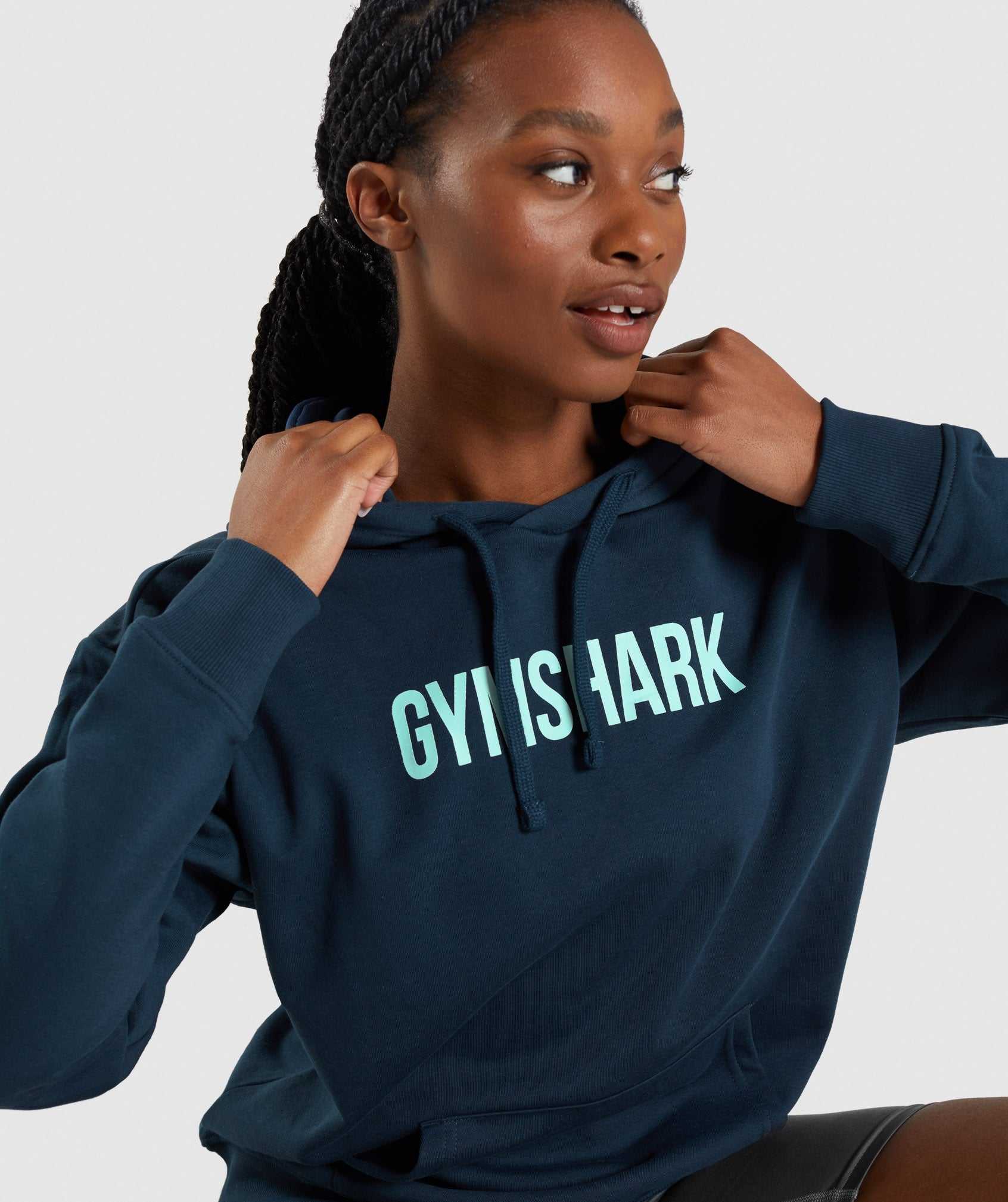 Gymshark Apollo Oversized Pullover Donkerblauw | PNVG89410