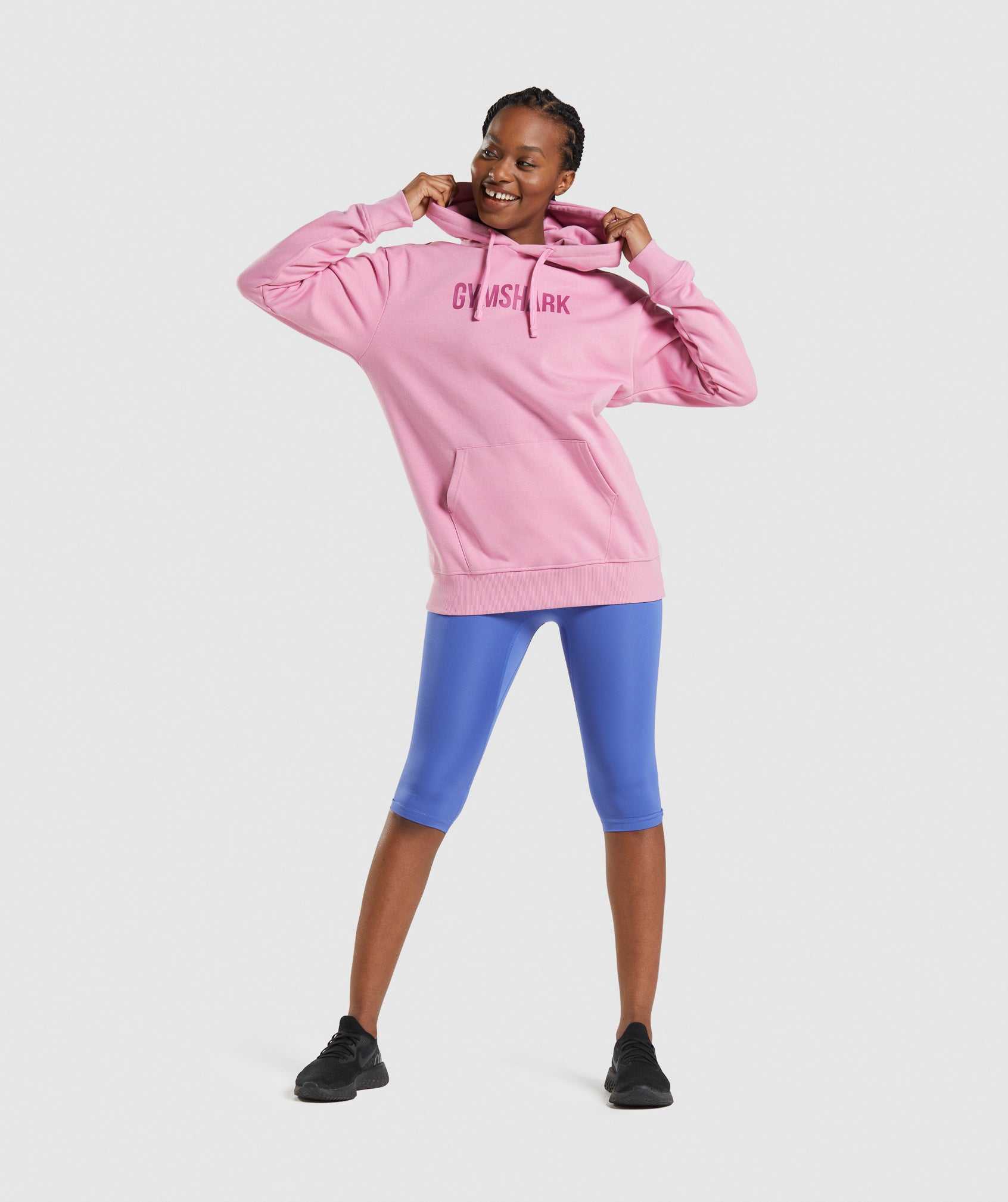 Gymshark Apollo Oversized Pullover Roze | SOMZ61572