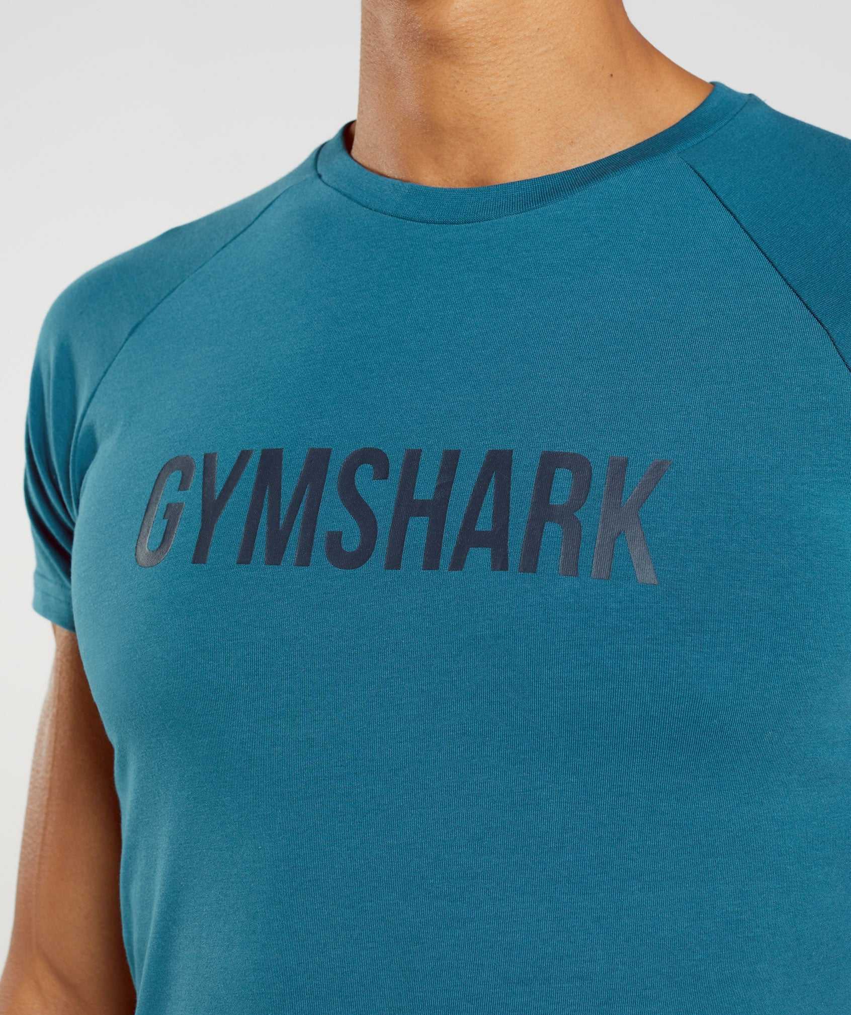 Gymshark Apollo T-shirts Blauw | ALMN93678