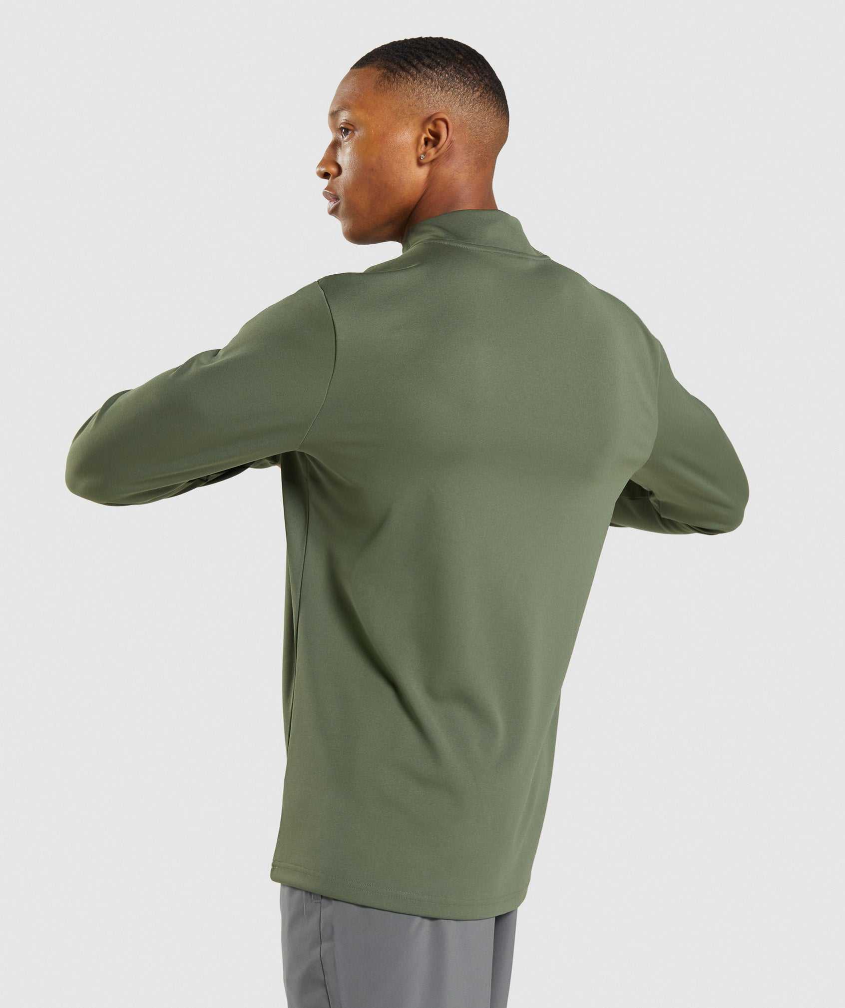 Gymshark Arrival 1/4 Zip Pullover Olijfgroen | ZQJY67315