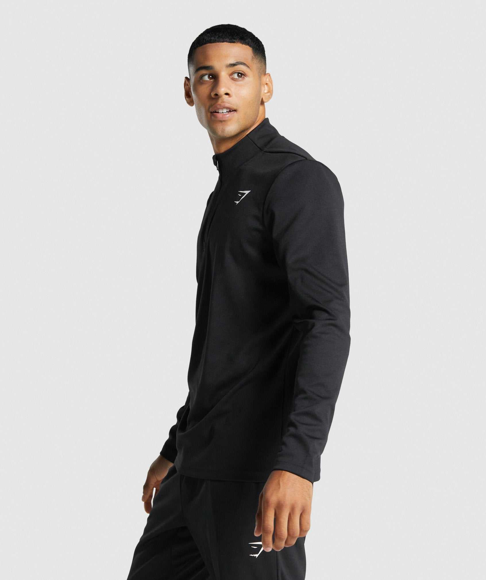 Gymshark Arrival 1/4 Zip Pullover Zwart | DQOJ14635