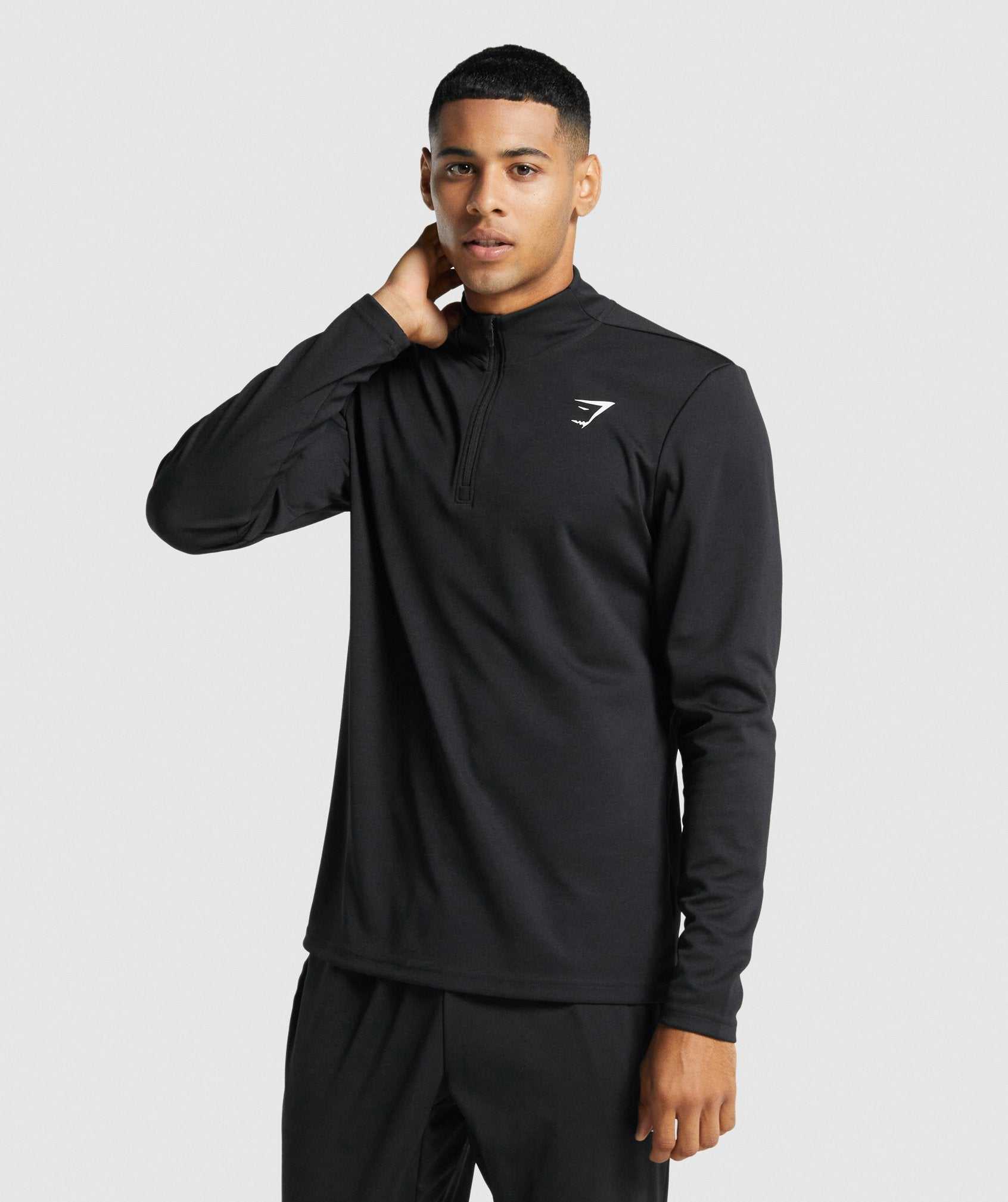 Gymshark Arrival 1/4 Zip Pullover Zwart | DQOJ14635