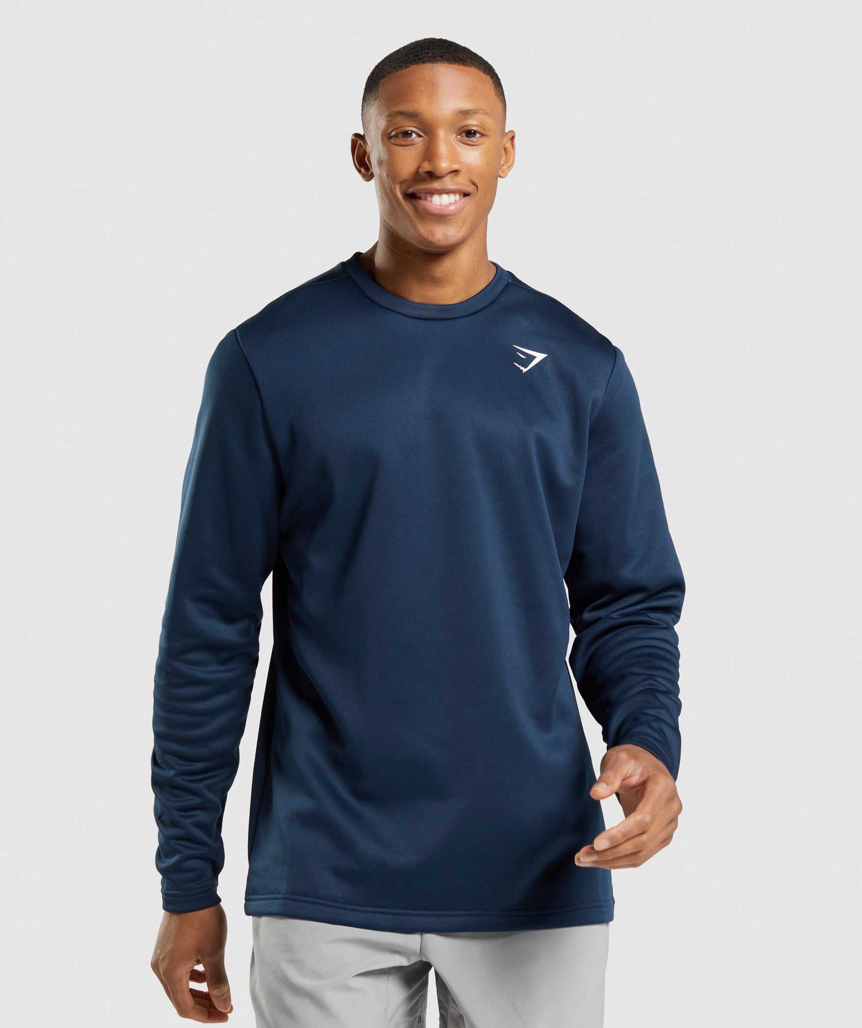 Gymshark Arrival Crew Sweatshirt Pullover Donkerblauw | PFOJ71845