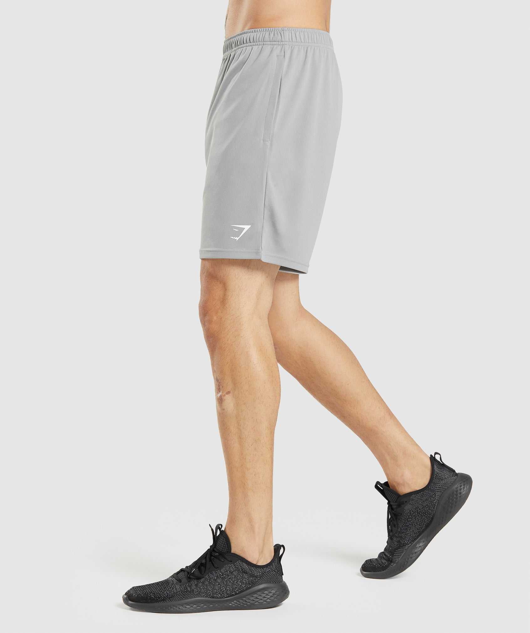 Gymshark Arrival Gebreid Korte Broek Grijs | FHVI80137