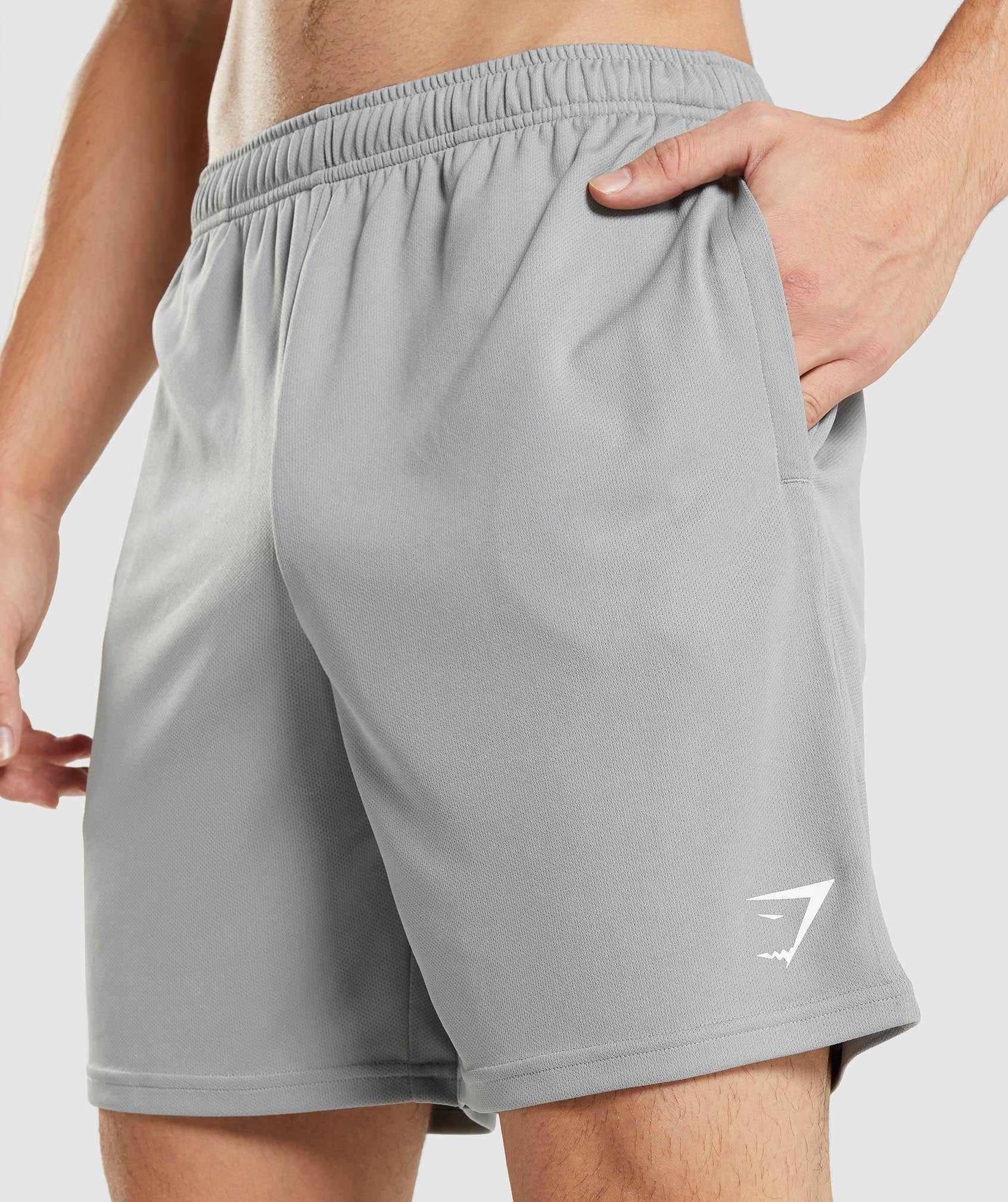 Gymshark Arrival Gebreid Korte Broek Grijs | FHVI80137