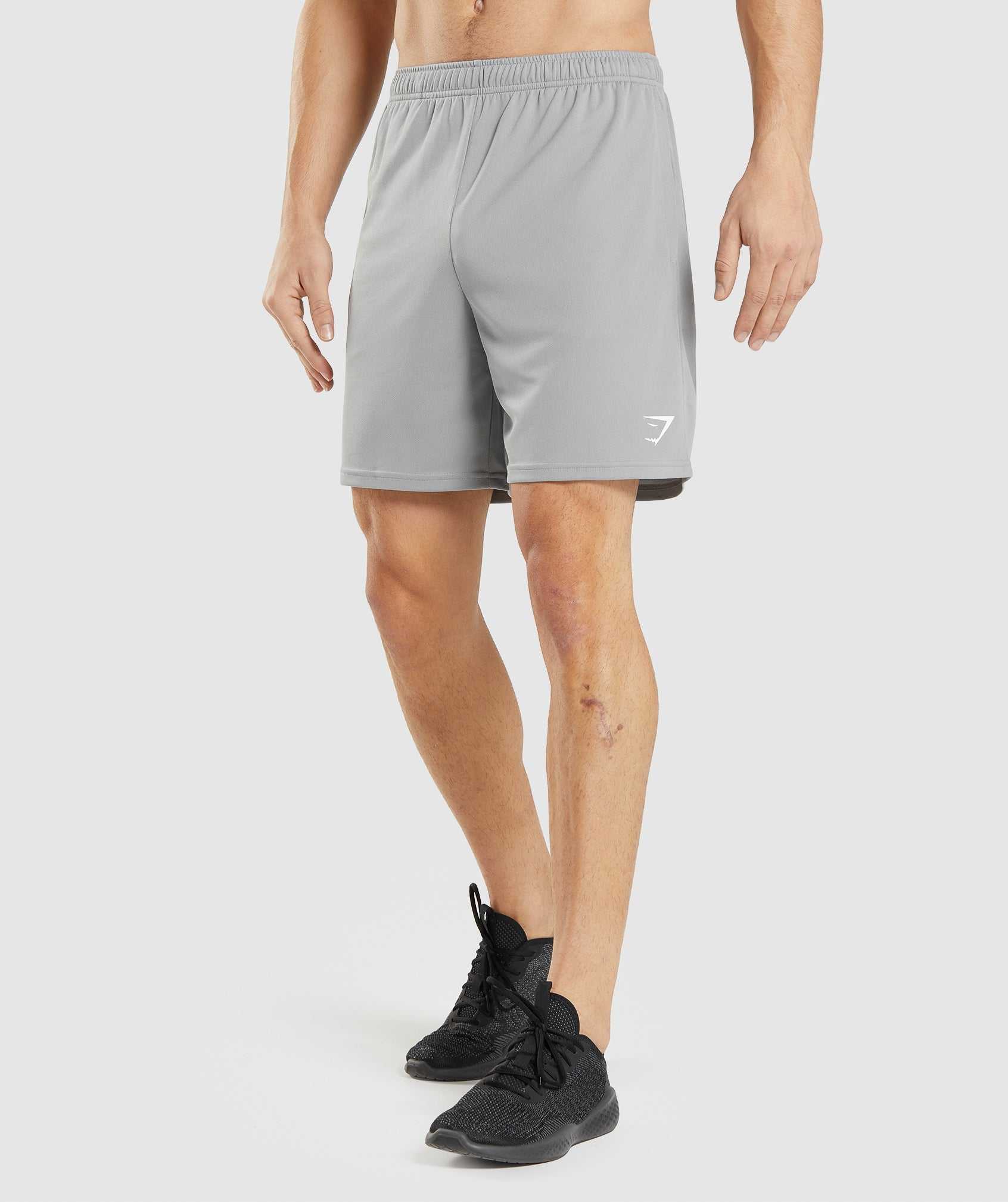 Gymshark Arrival Gebreid Korte Broek Grijs | FHVI80137