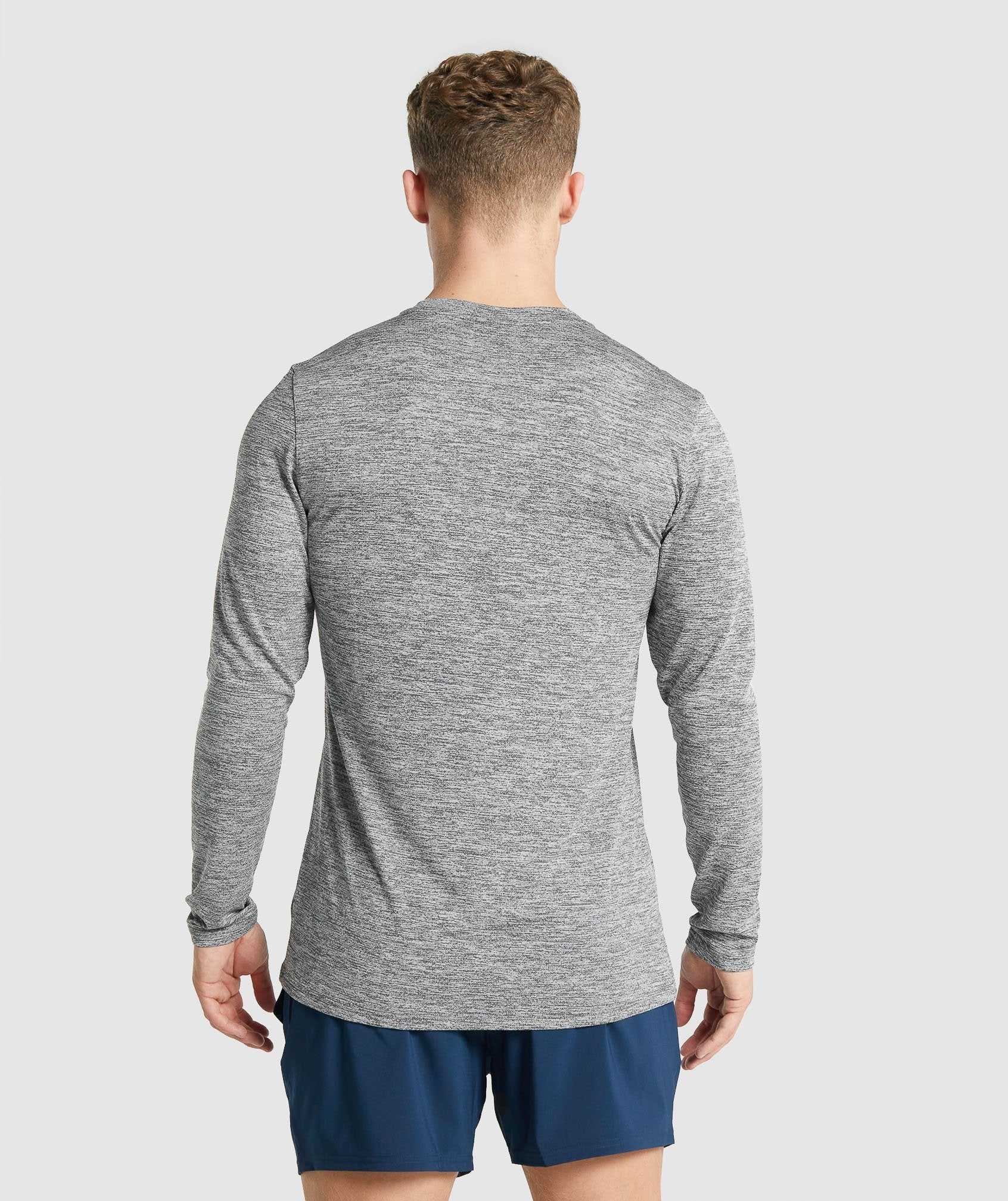 Gymshark Arrival Marl Long Sleeve T-shirts Grijs | LKBP13804