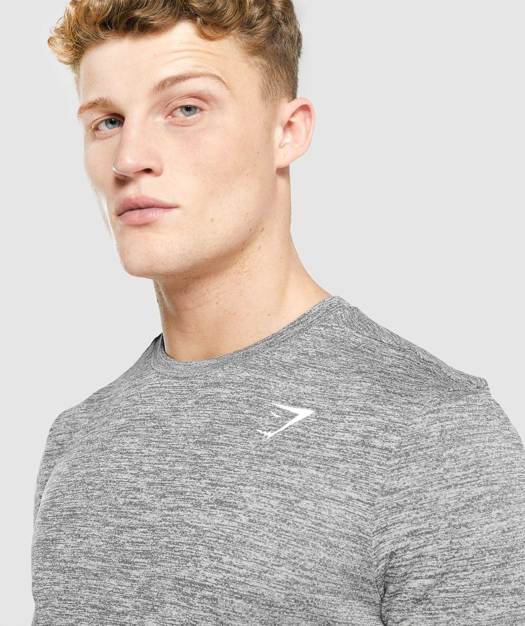 Gymshark Arrival Marl Long Sleeve T-shirts Grijs | LKBP13804