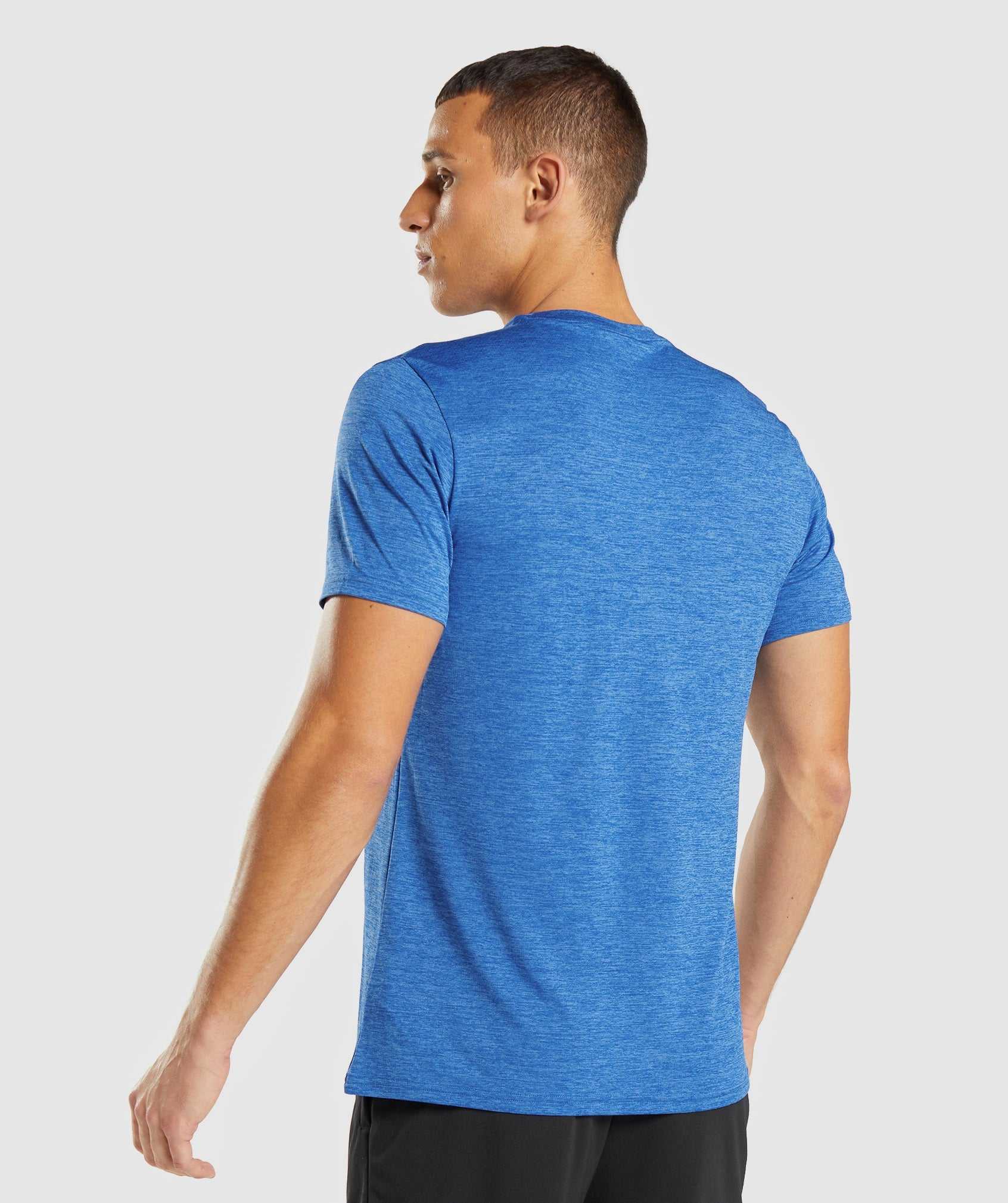 Gymshark Arrival Marl T-shirts Blauw Blauw | WCZN01679