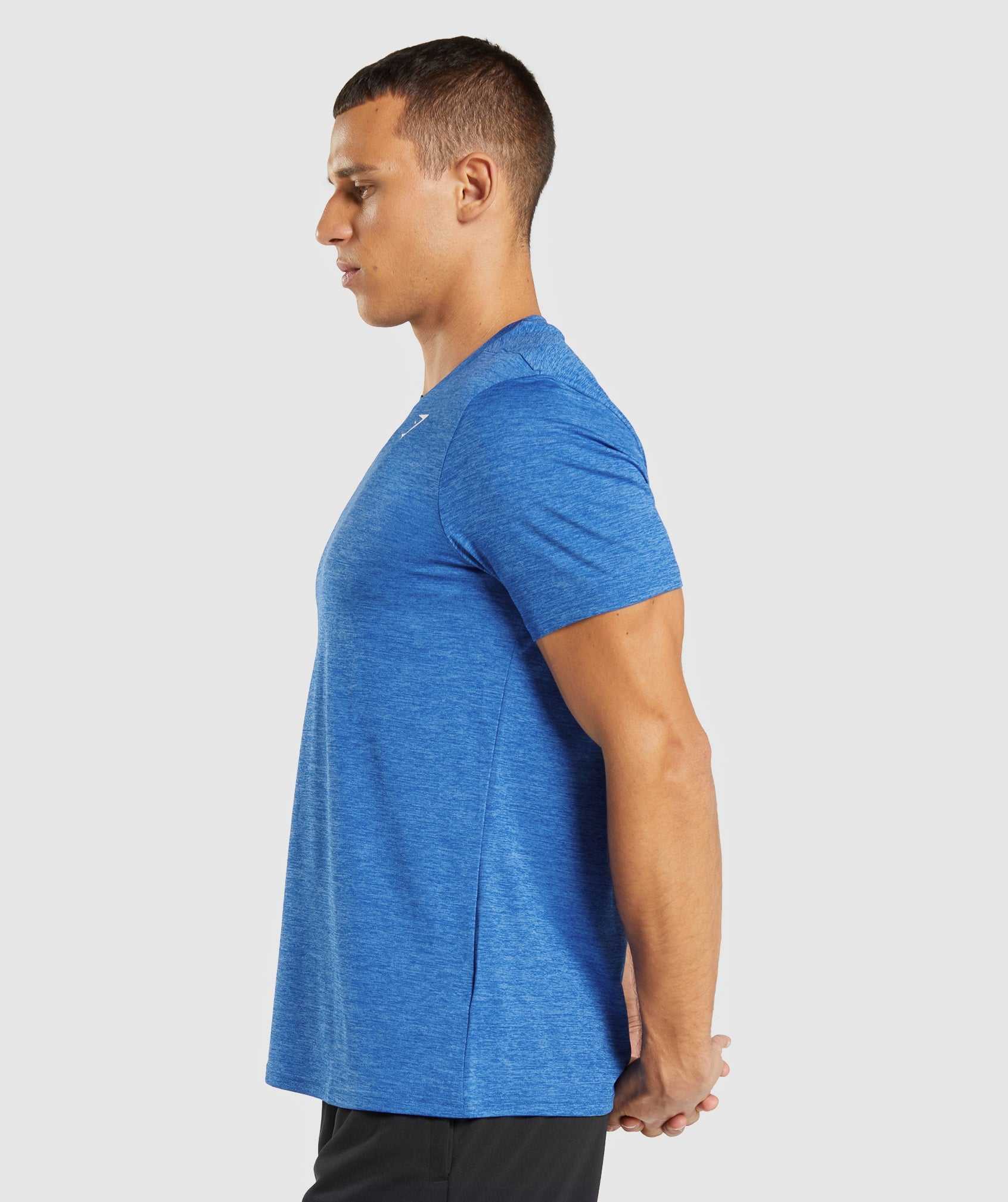 Gymshark Arrival Marl T-shirts Blauw Blauw | WCZN01679