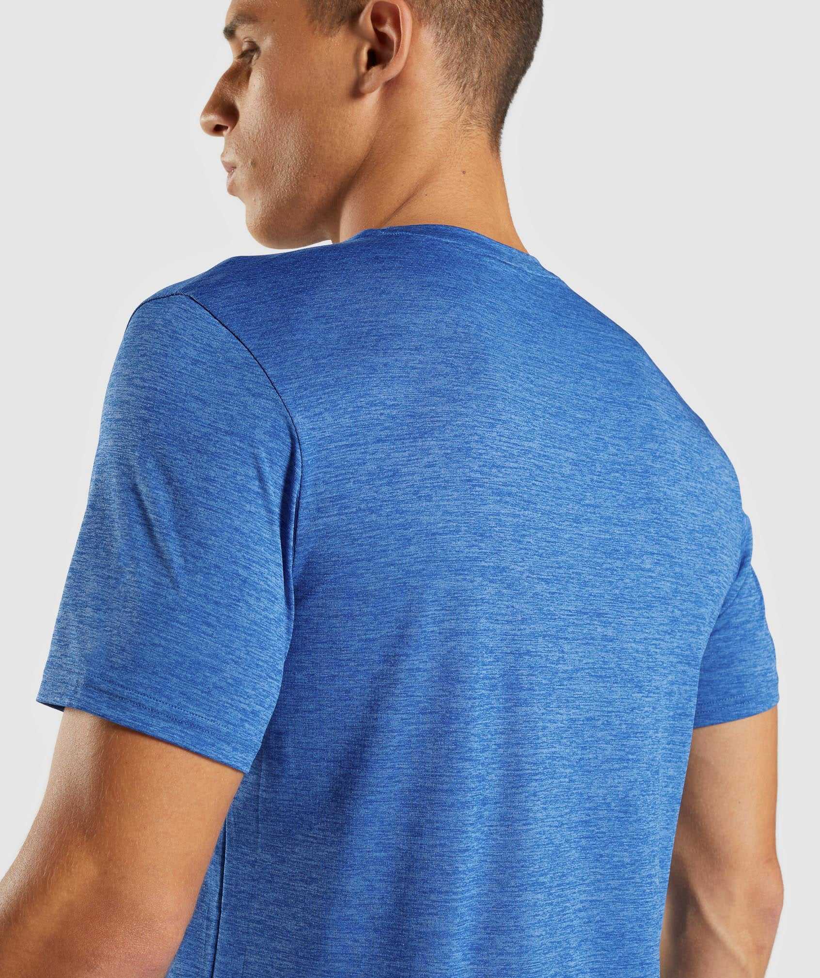 Gymshark Arrival Marl T-shirts Blauw Blauw | WCZN01679