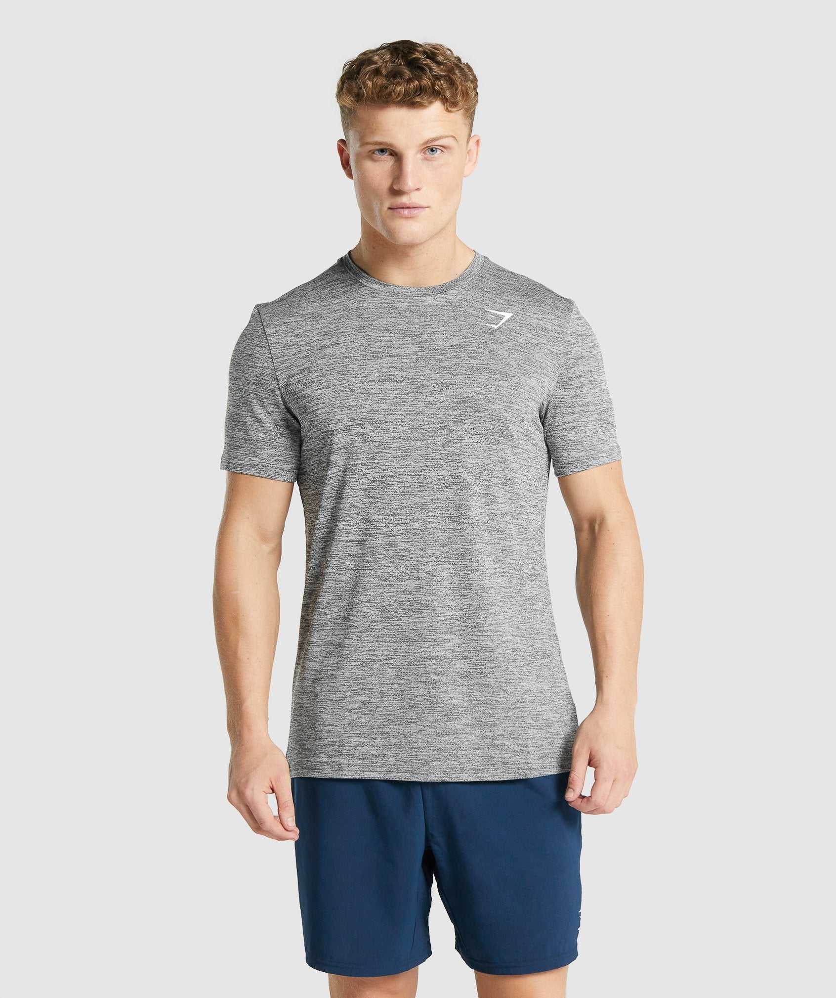 Gymshark Arrival Marl T-shirts Grijs | CIBL35487