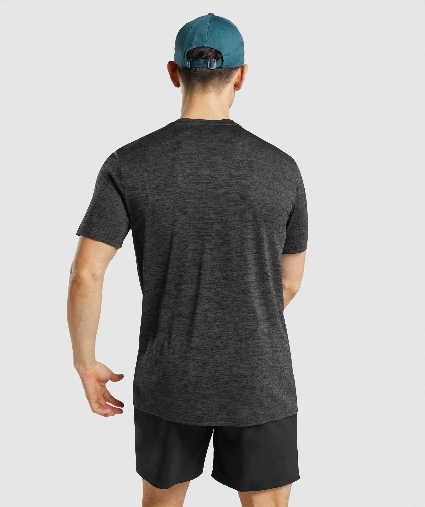 Gymshark Arrival Marl T-shirts Zwart | TGVE40752