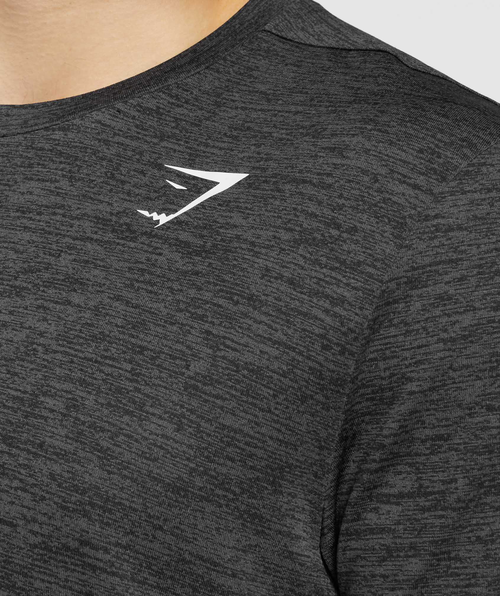 Gymshark Arrival Marl T-shirts Zwart | TGVE40752