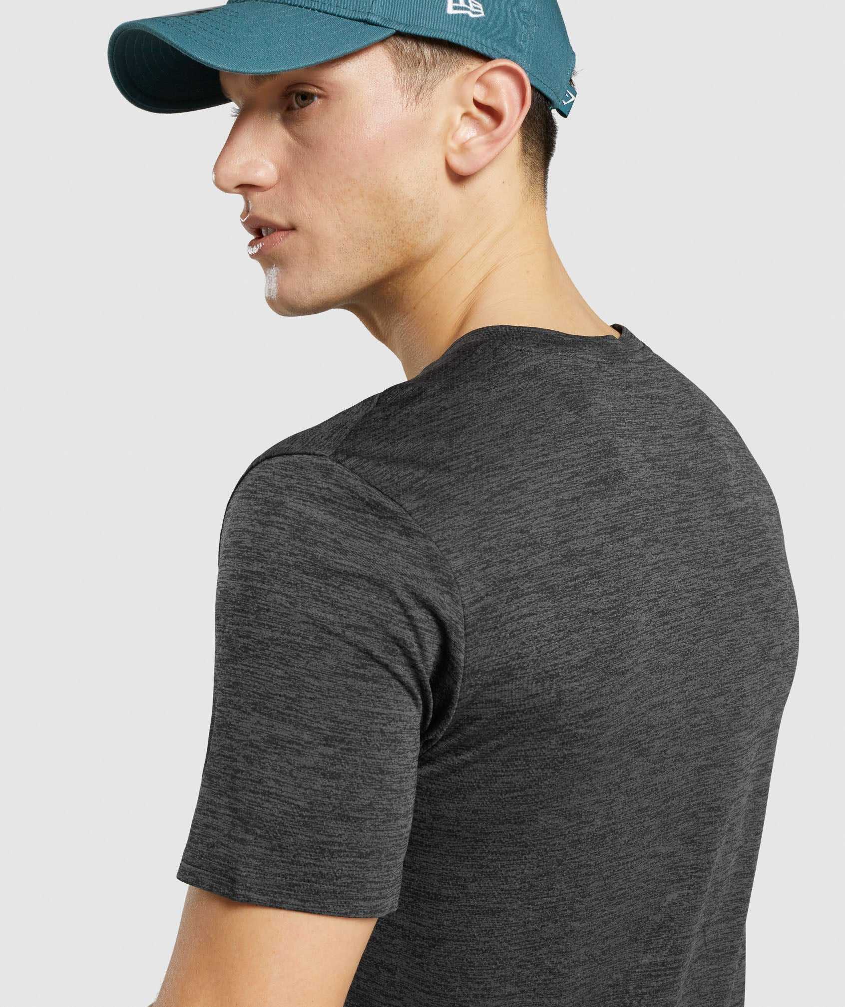 Gymshark Arrival Marl T-shirts Zwart | TGVE40752