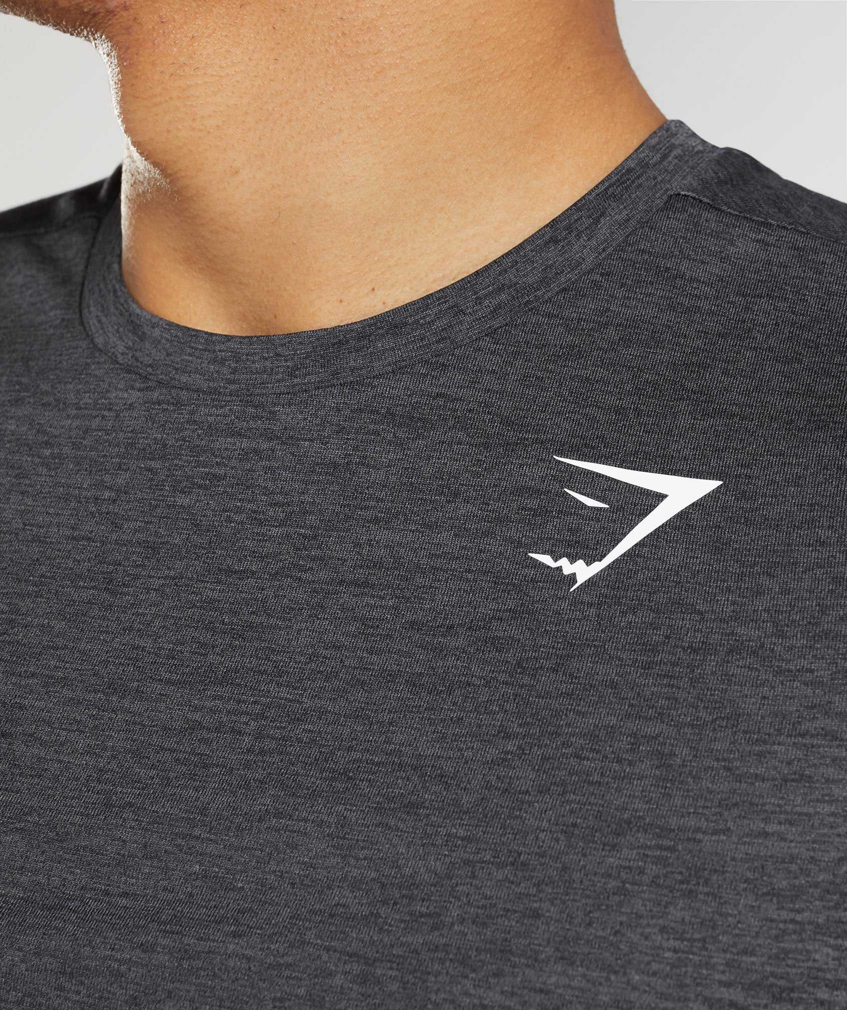 Gymshark Arrival Marl T-shirts Zwart Zwart Grijs | IDZH31407