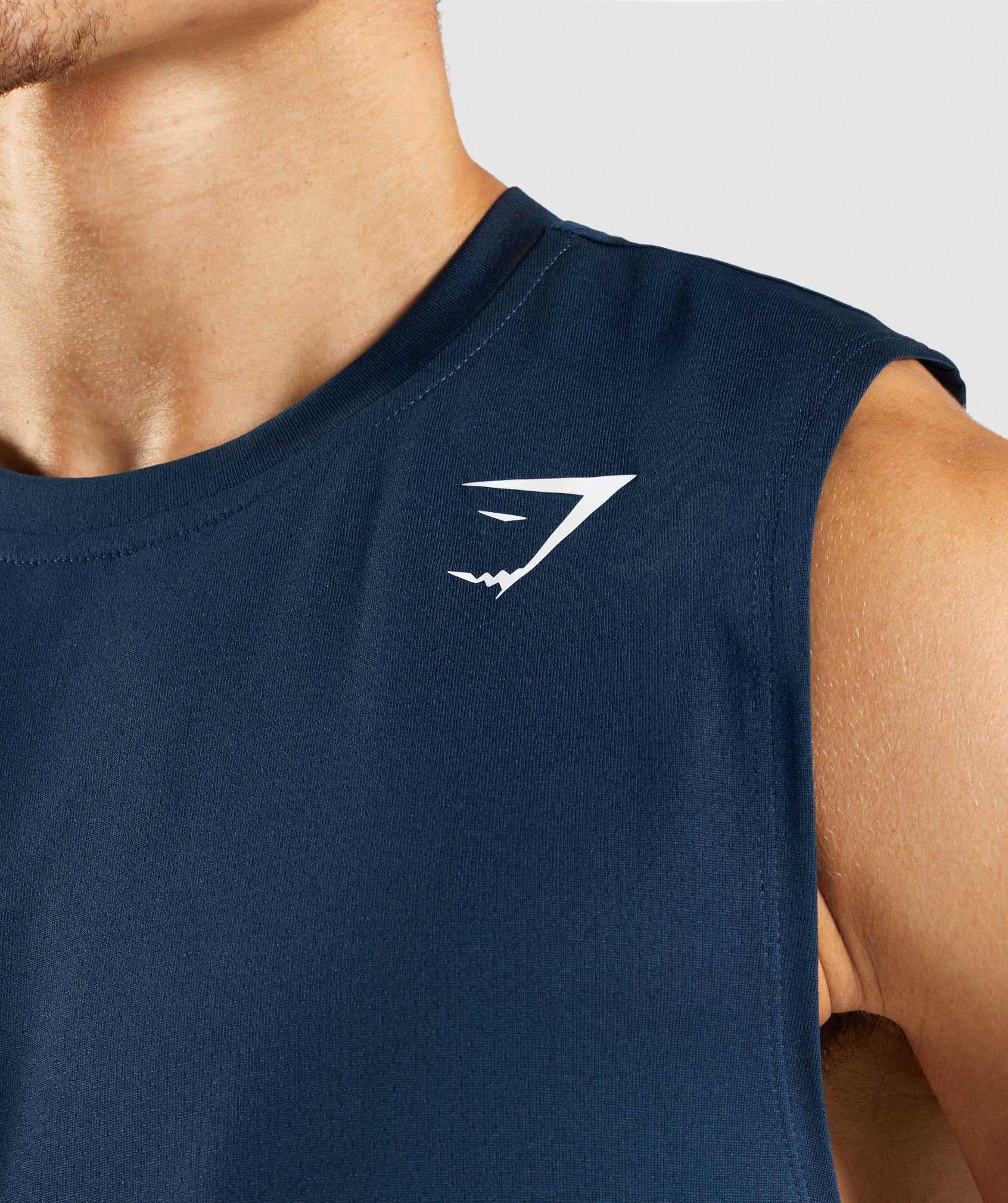 Gymshark Arrival Mouwloos Tanktop Donkerblauw | SBXE18650