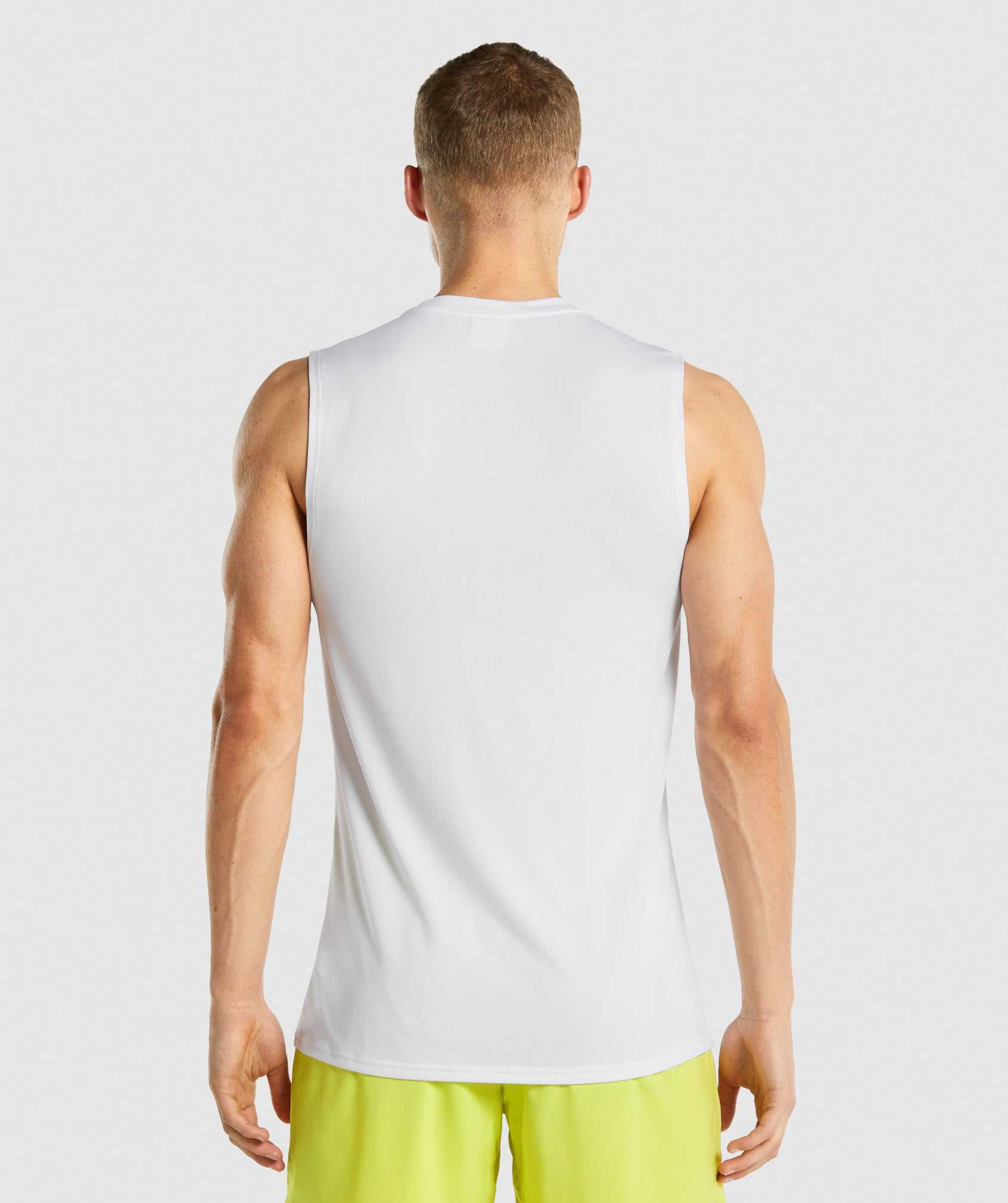 Gymshark Arrival Mouwloos Tanktop Wit | CELD95670