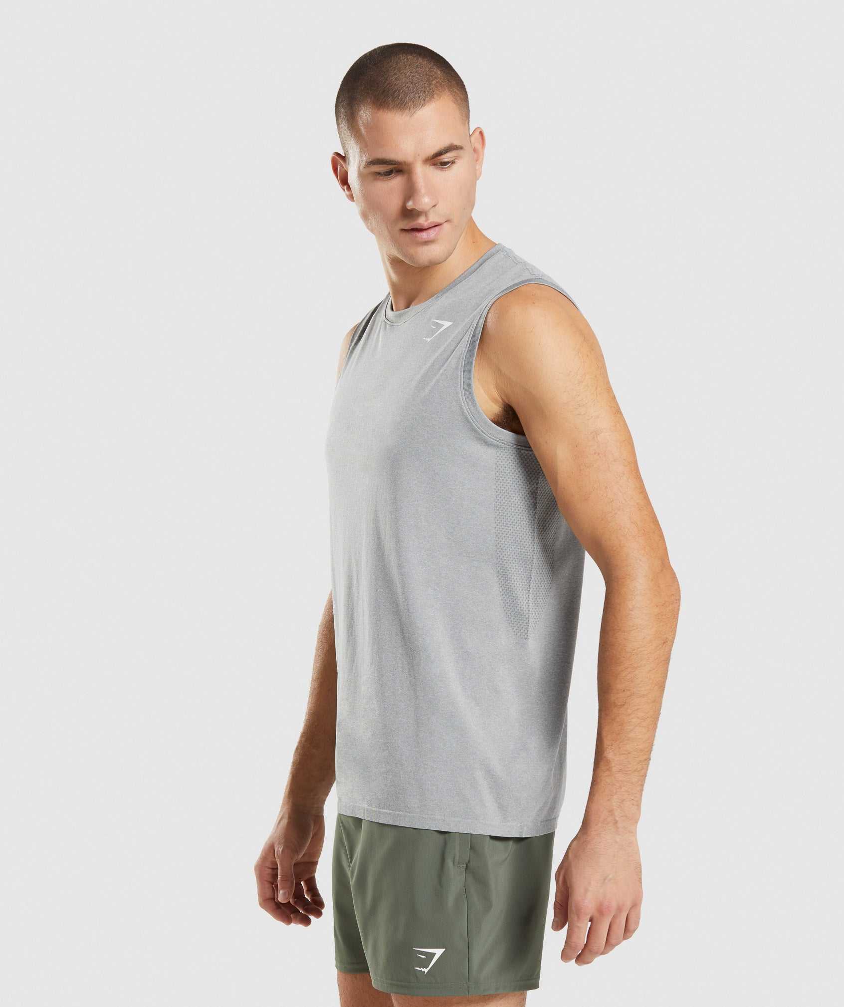 Gymshark Arrival Seamless Tanktop Grijs | WVXQ80645