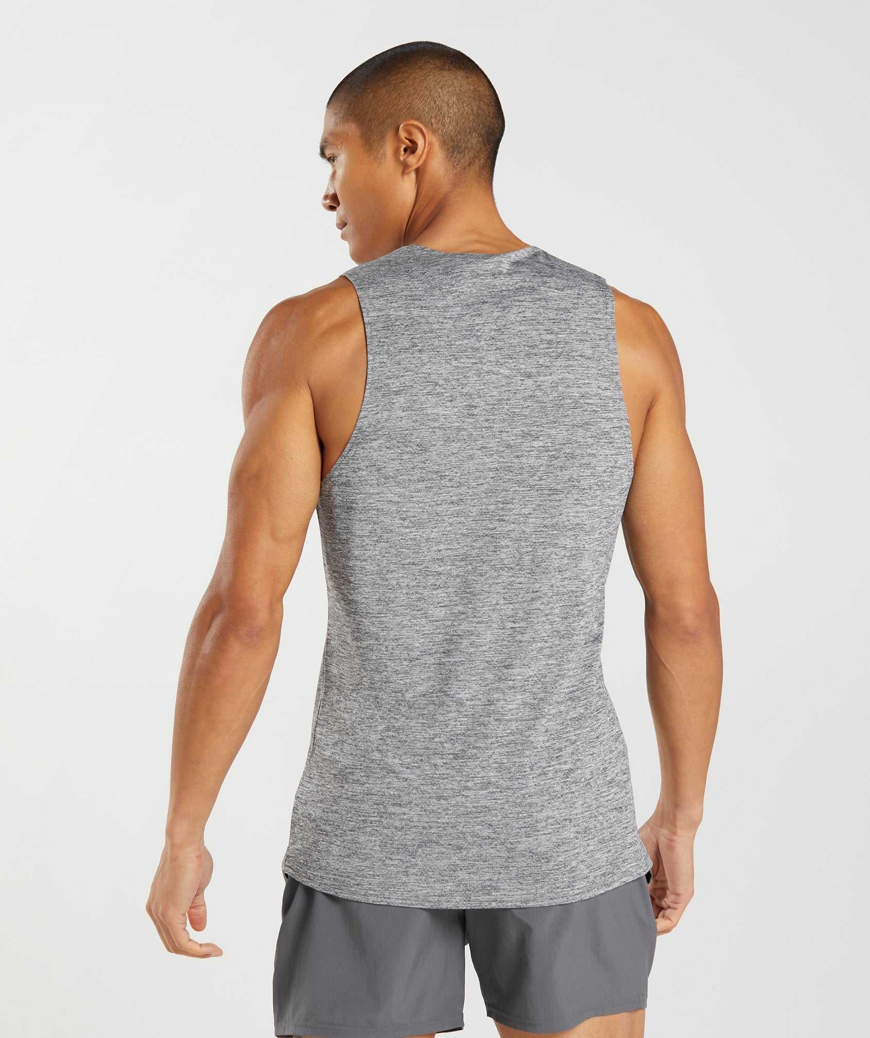 Gymshark Arrival Slim Marl Tanktop Grijs Lichtgrijs | ZRCE20659