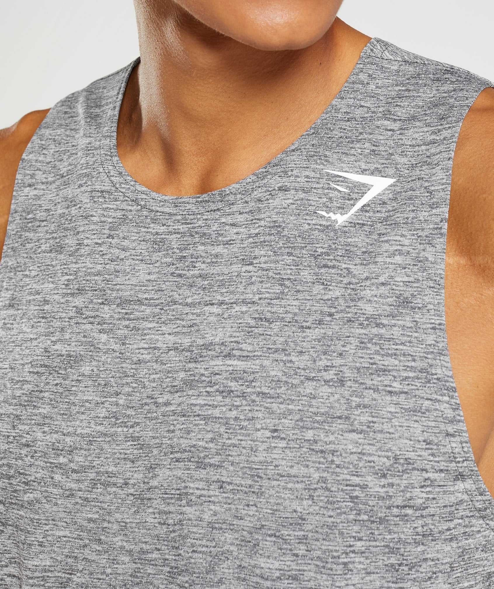 Gymshark Arrival Slim Marl Tanktop Grijs Lichtgrijs | ZRCE20659