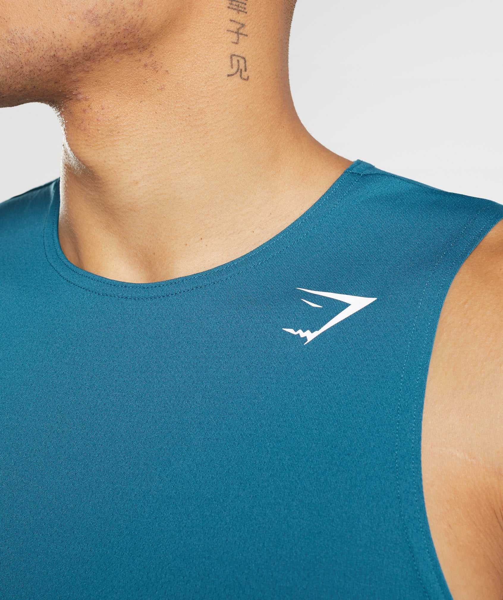 Gymshark Arrival Tanktop Blauw | WUHX48326