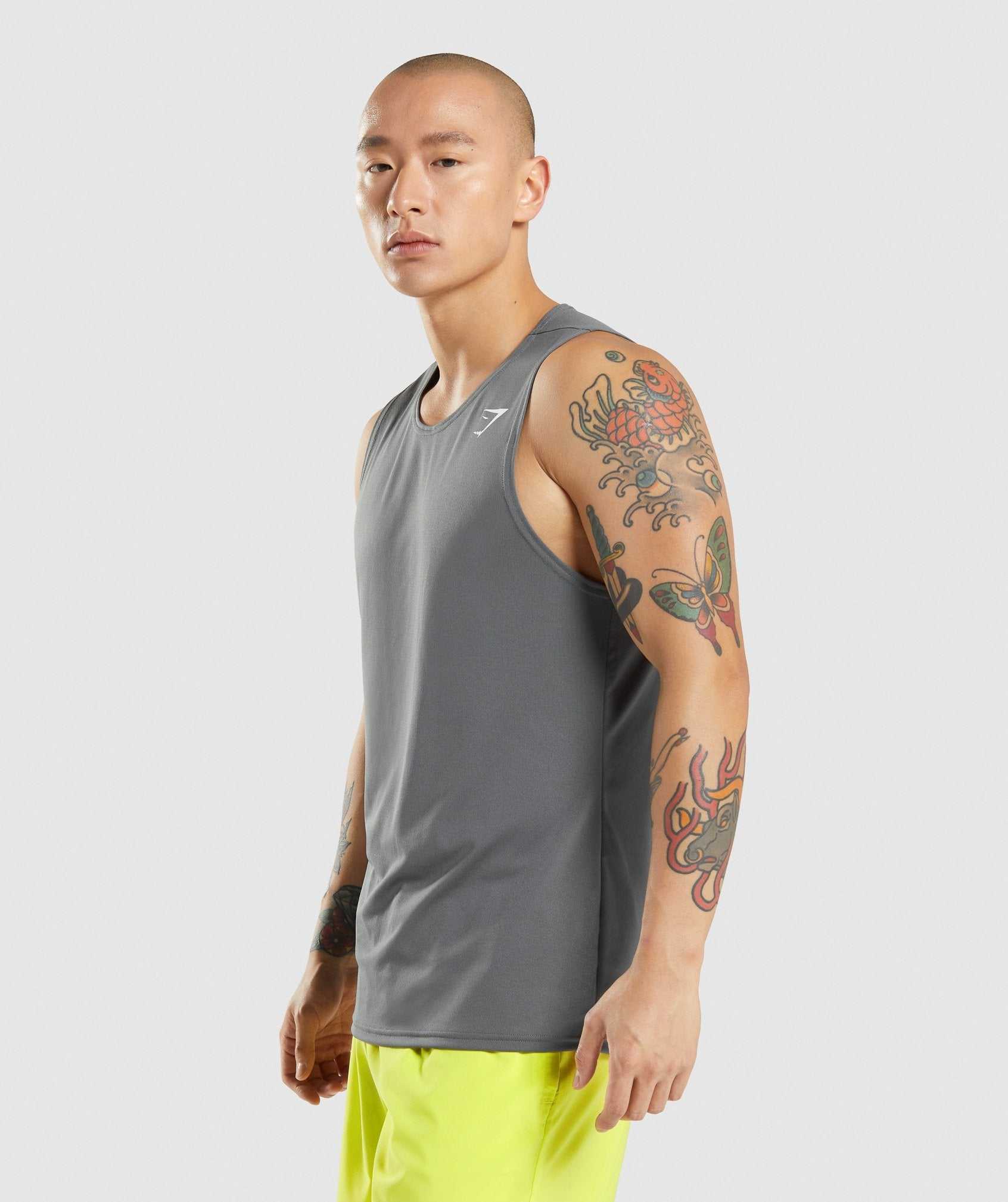 Gymshark Arrival Tanktop Grijs | LBVY60723