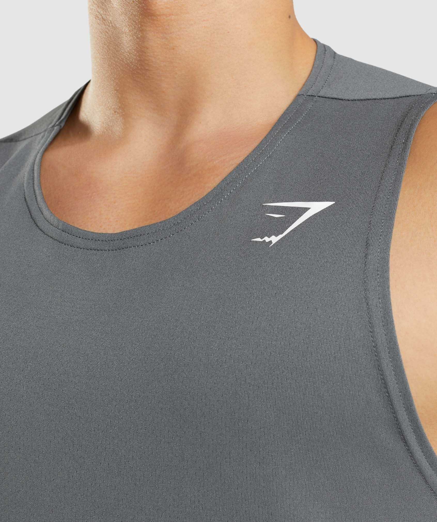 Gymshark Arrival Tanktop Grijs | LBVY60723