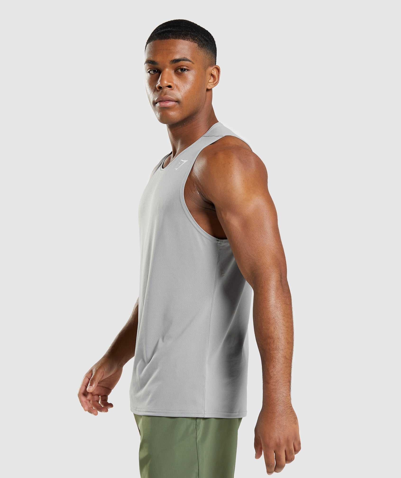 Gymshark Arrival Tanktop Grijs | QRNL03476