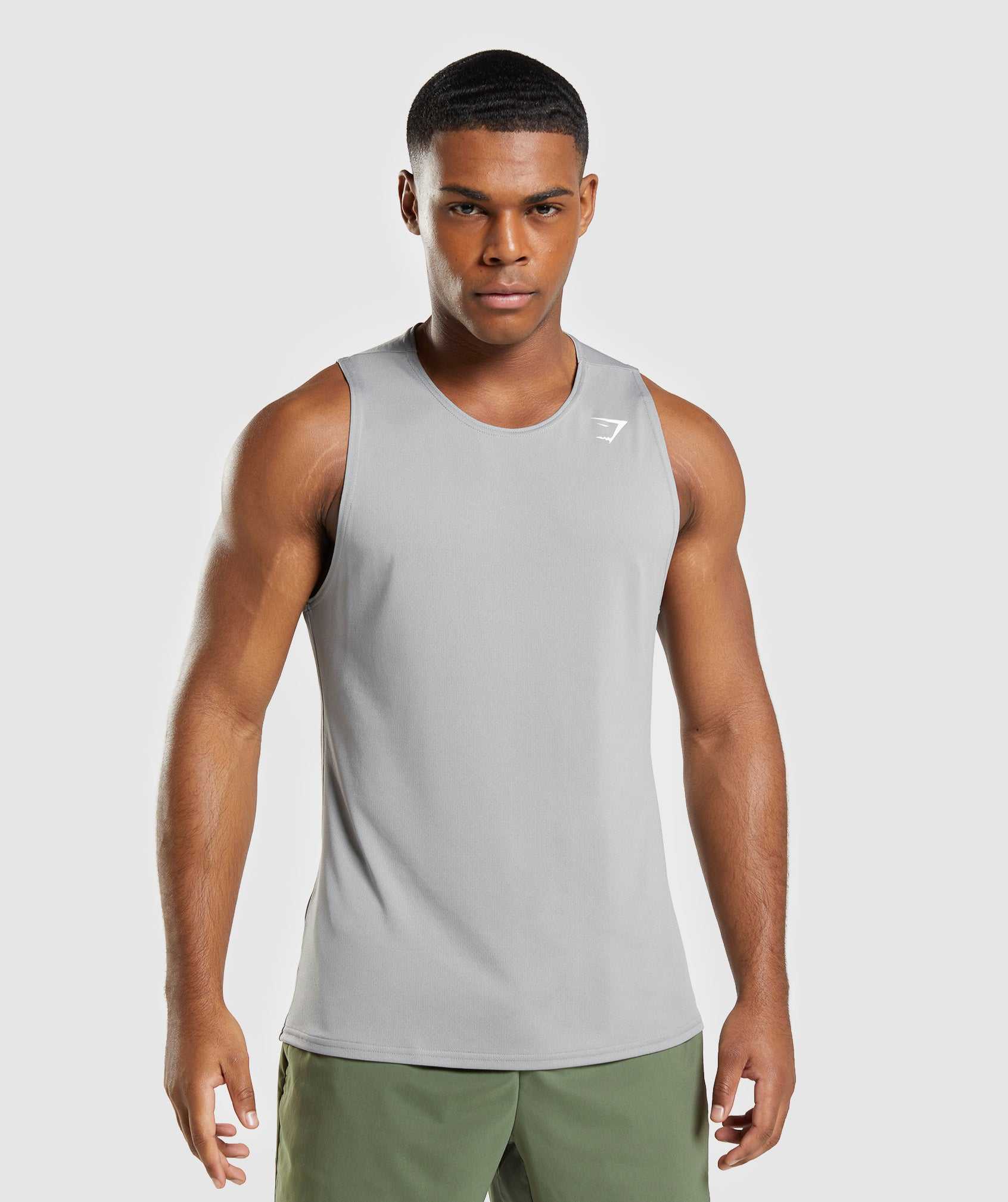 Gymshark Arrival Tanktop Grijs | QRNL03476