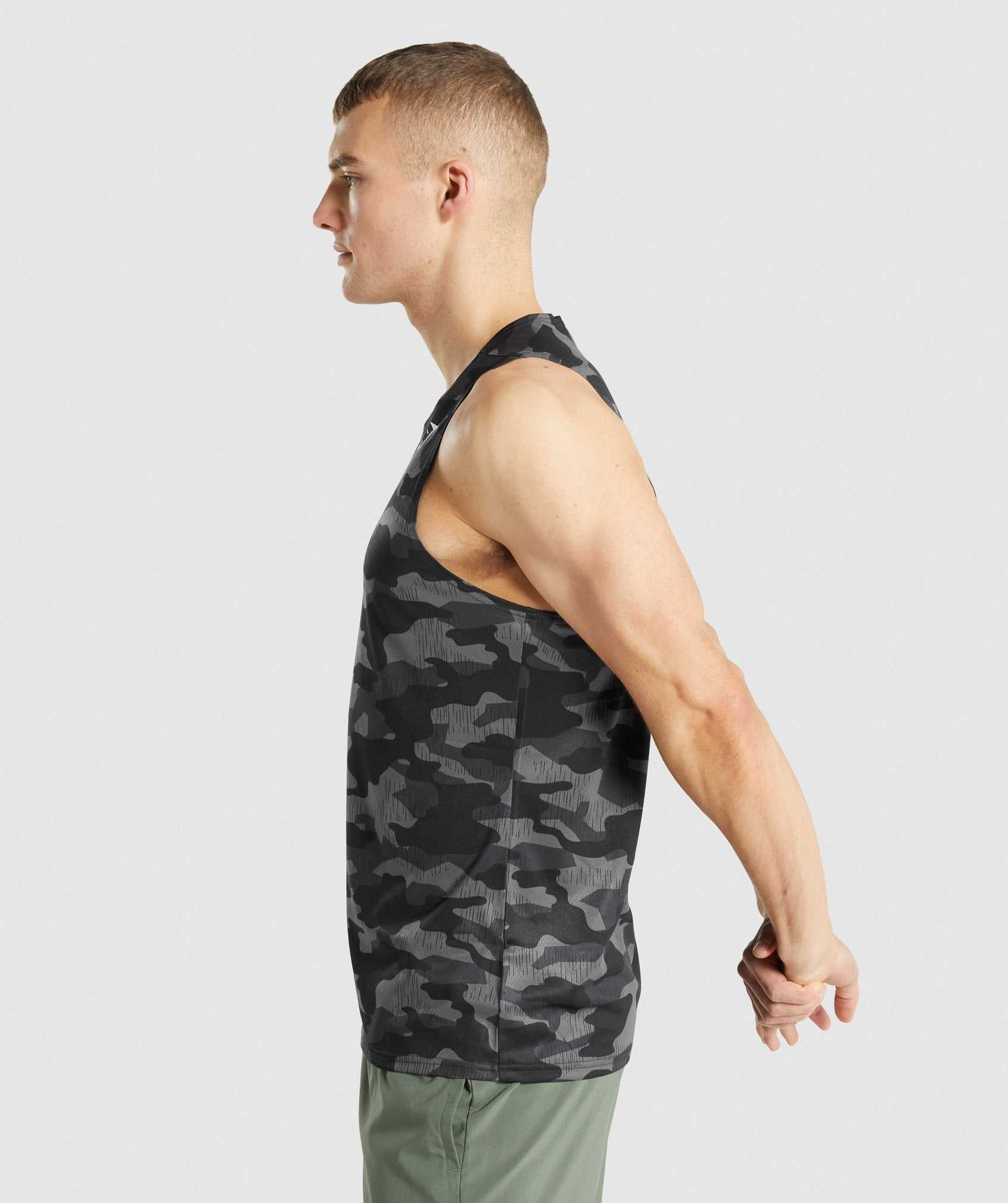 Gymshark Arrival Tanktop Grijs | UYDT19563